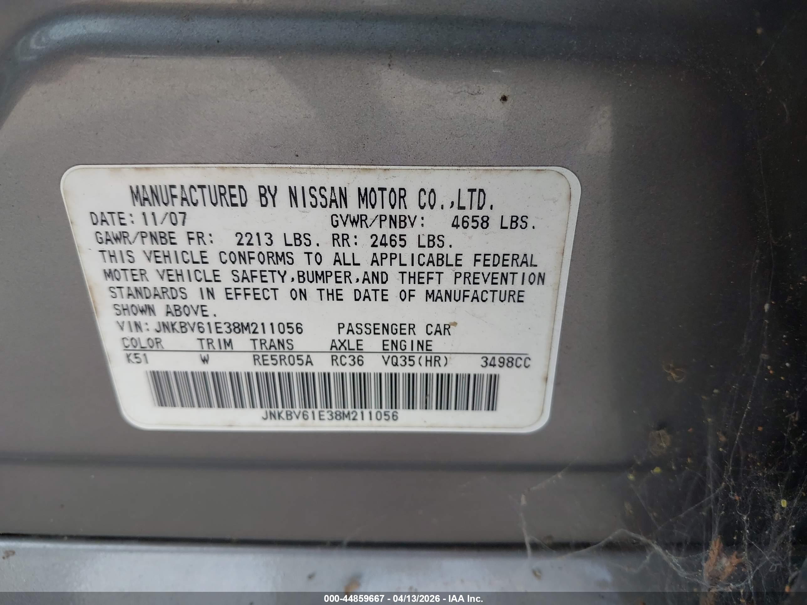 INFINITI G35 image 9