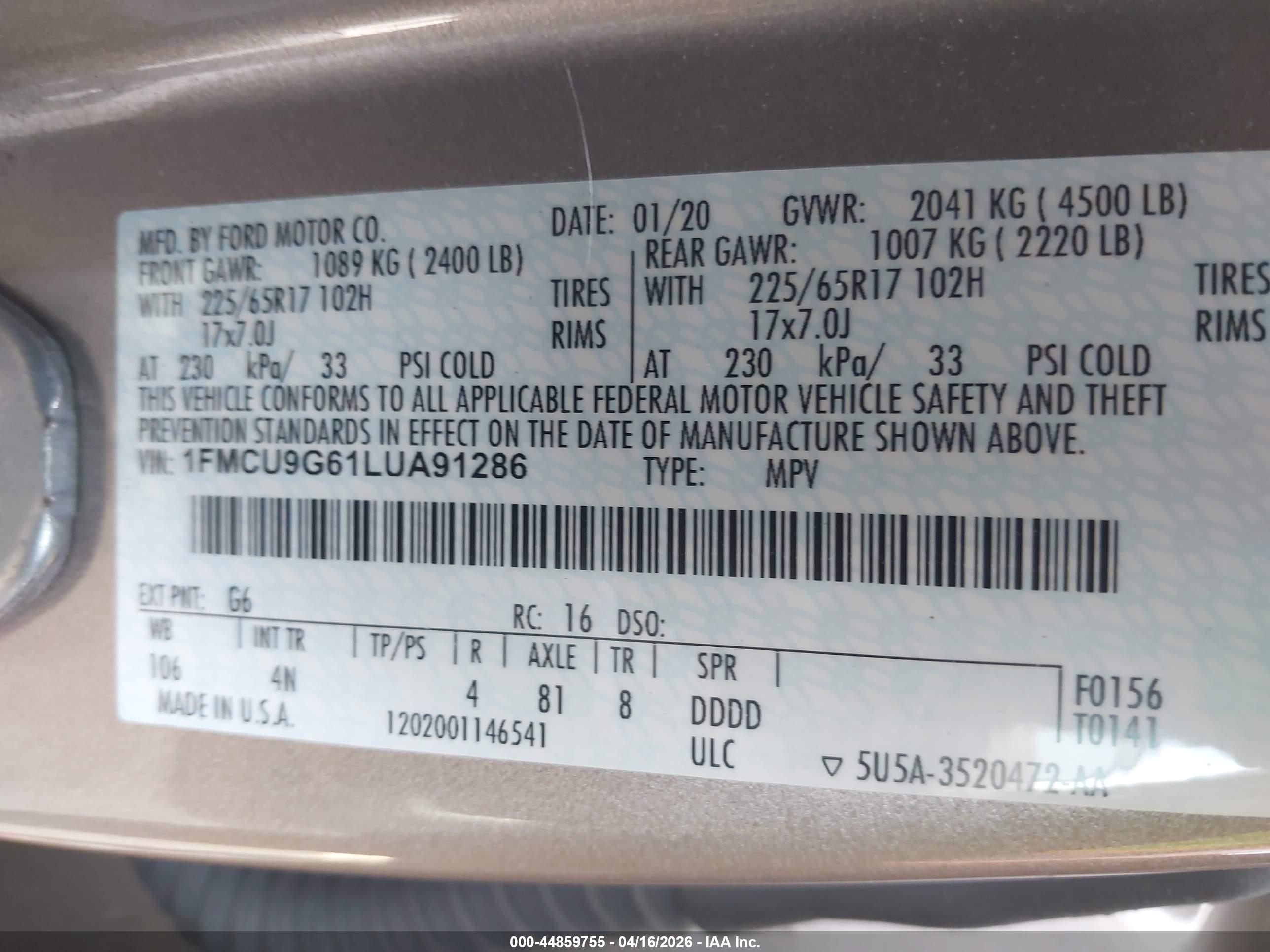 FORD ESCAPE image 9