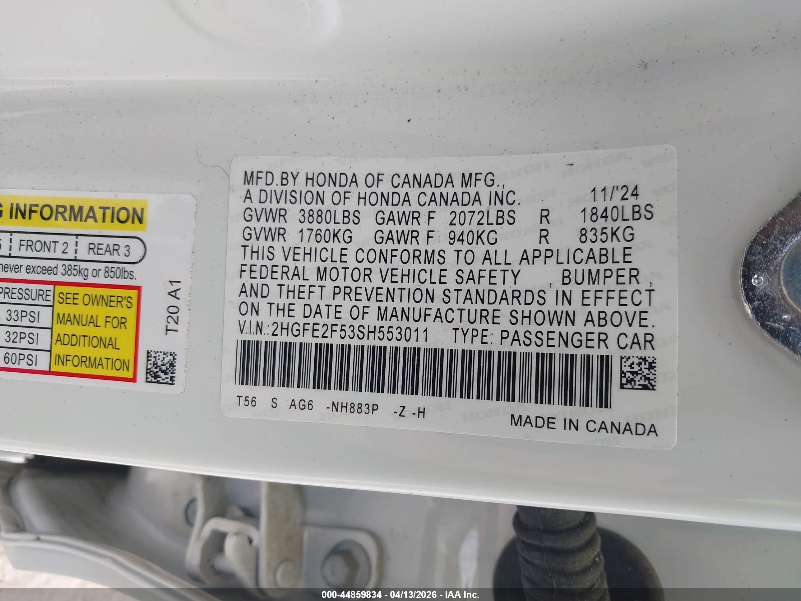 HONDA CIVIC image 9