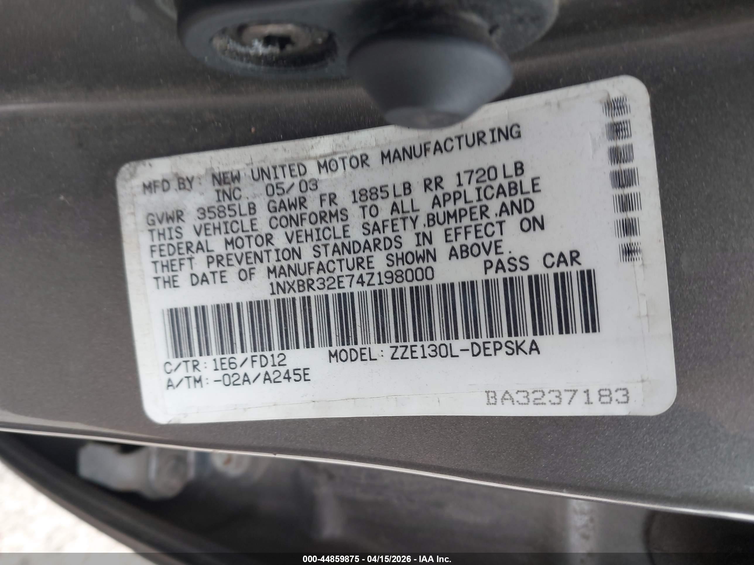 TOYOTA COROLLA image 9