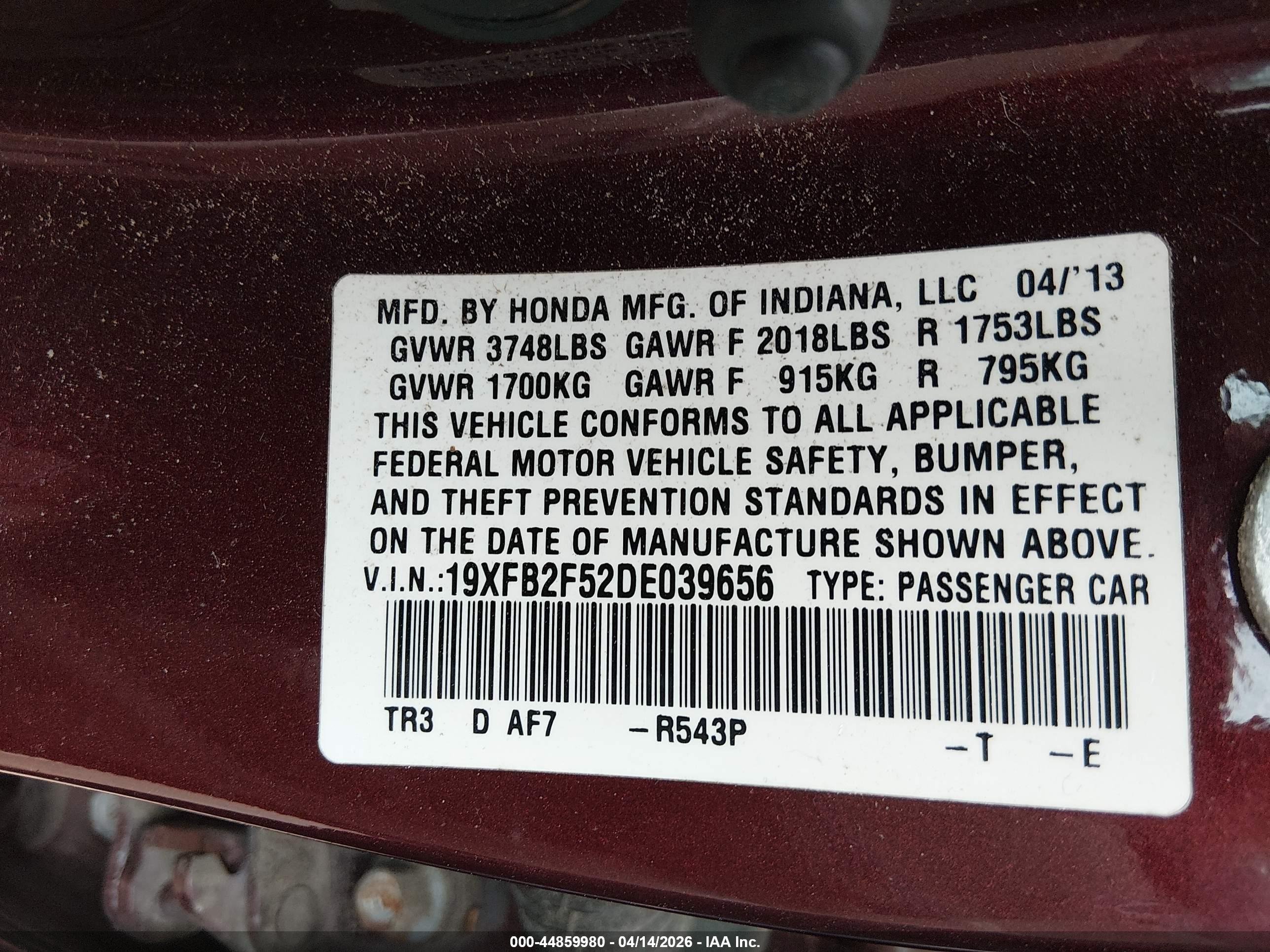 HONDA CIVIC image 9