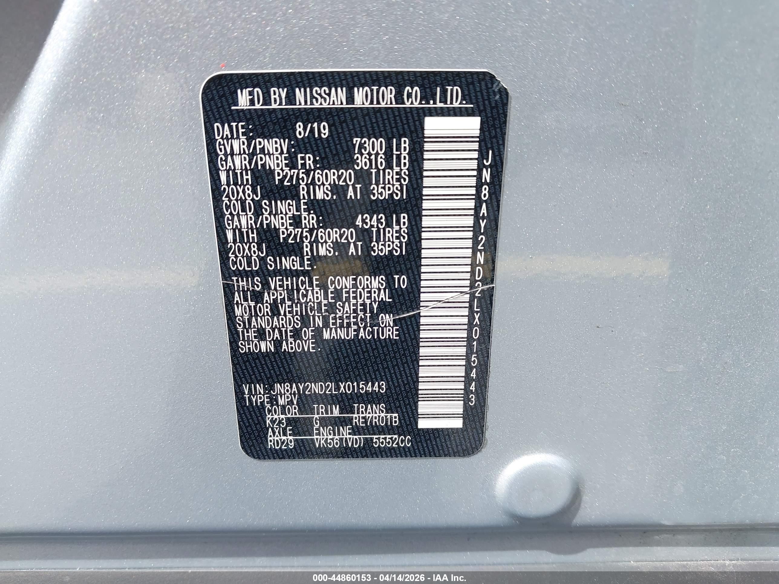NISSAN ARMADA image 9