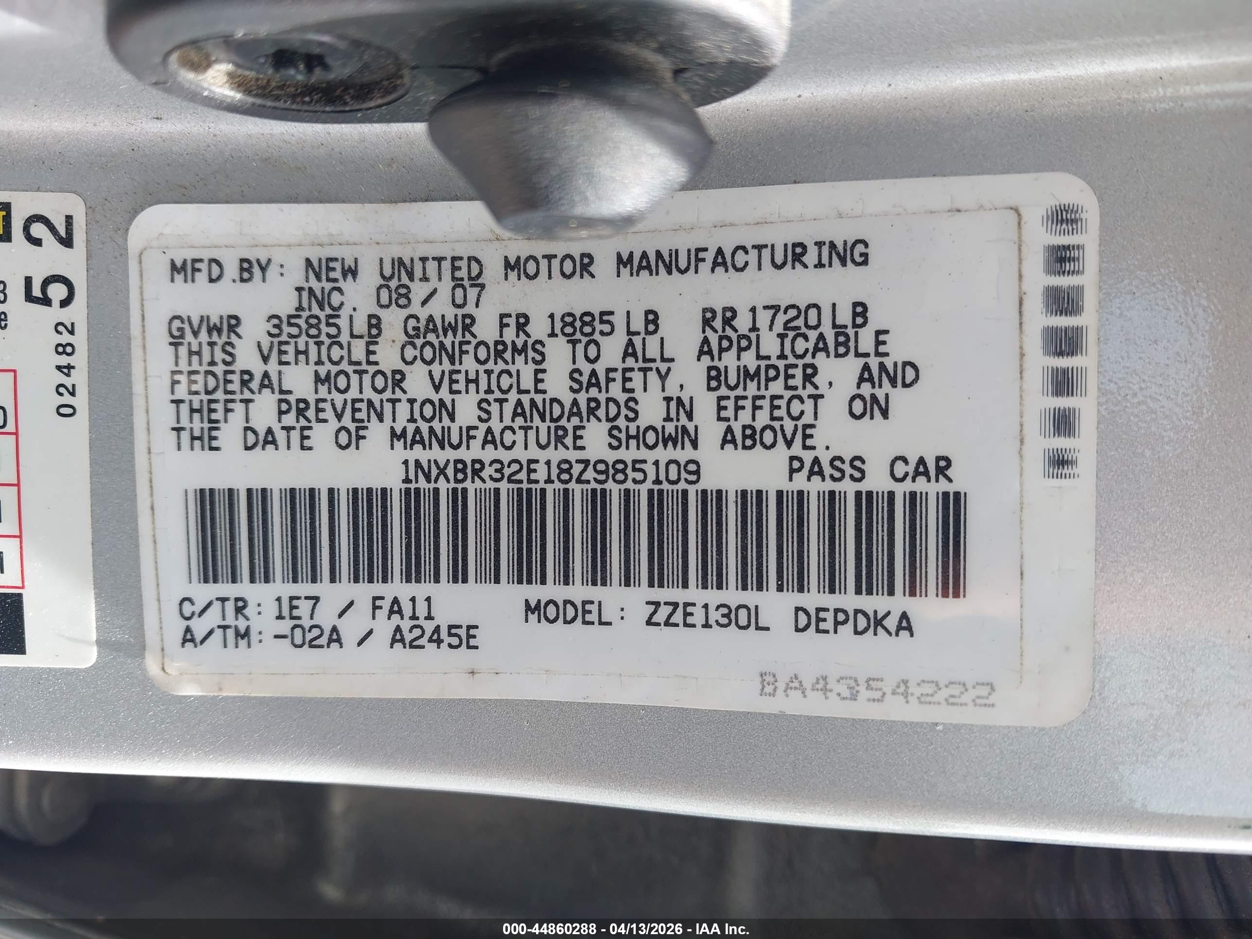 TOYOTA COROLLA image 9