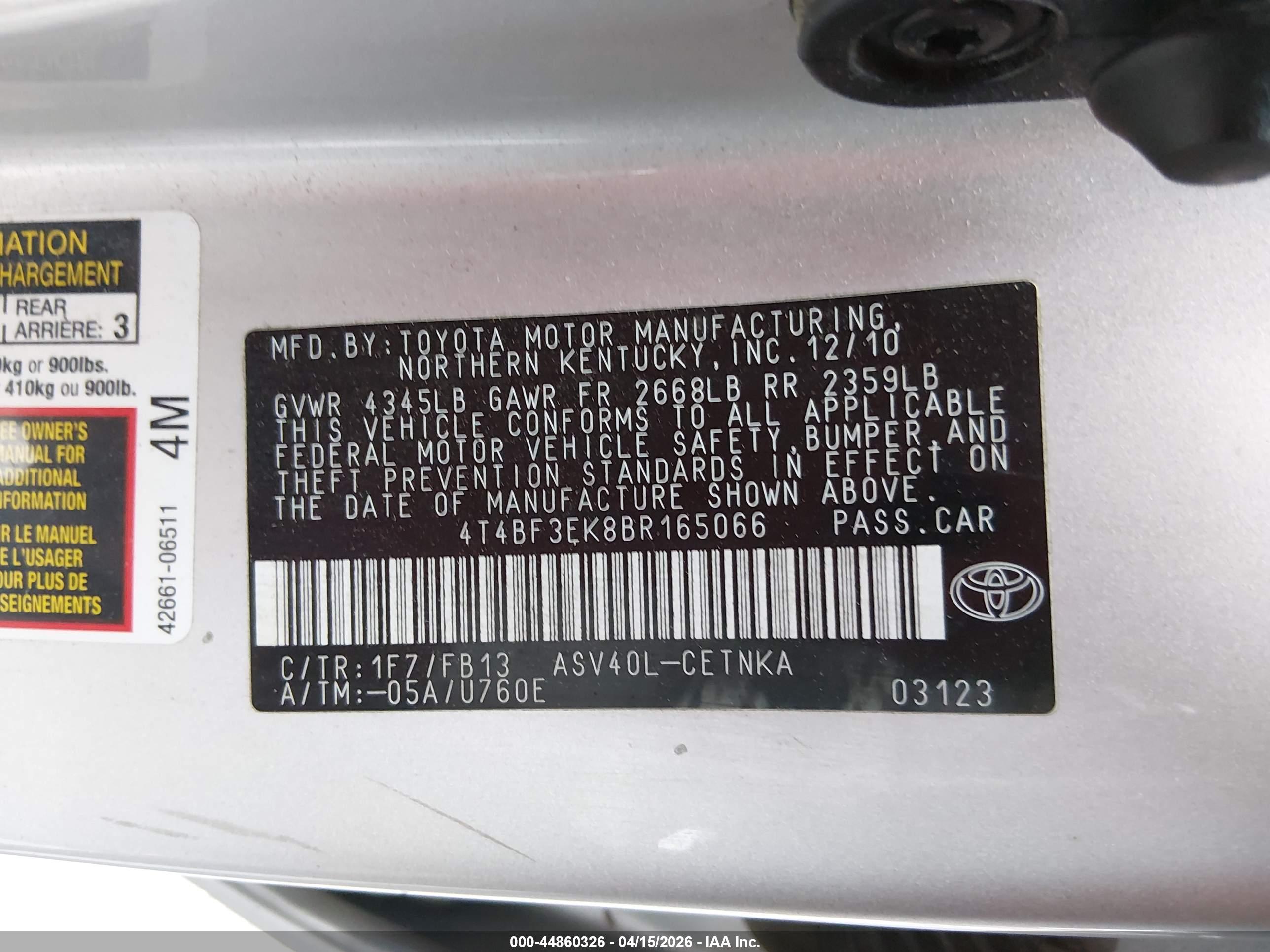 TOYOTA CAMRY image 9