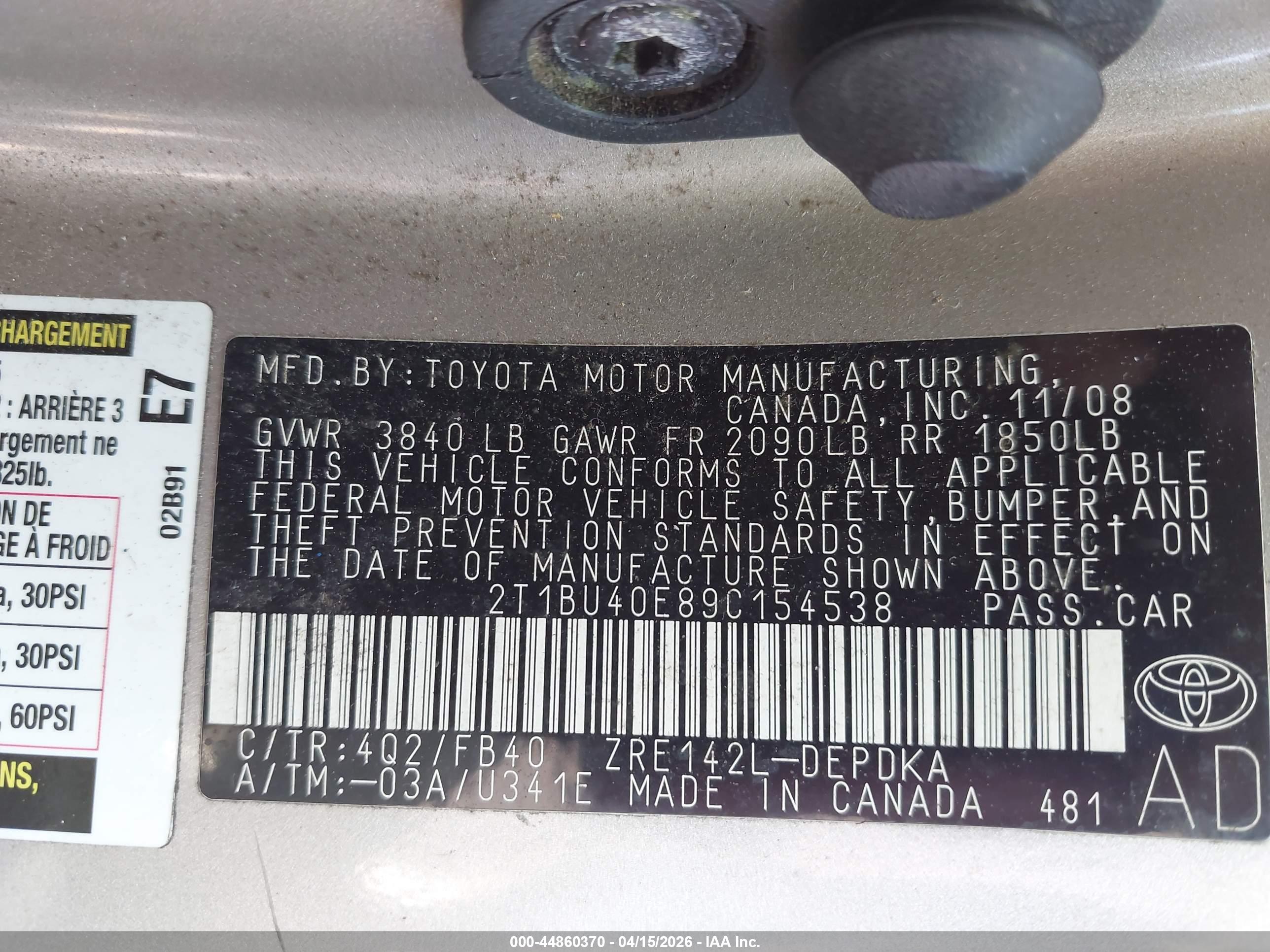 TOYOTA COROLLA image 9