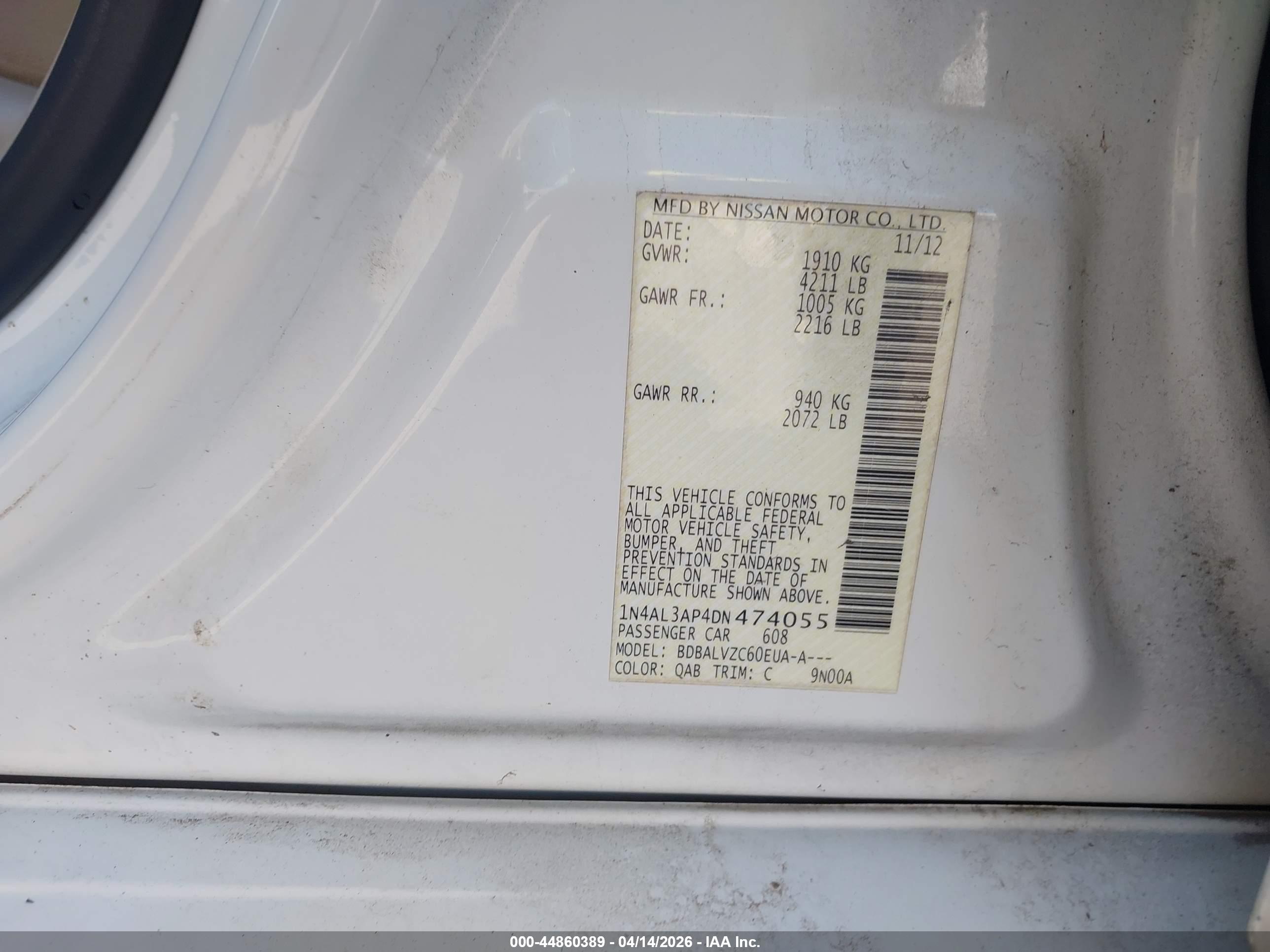 NISSAN ALTIMA image 9