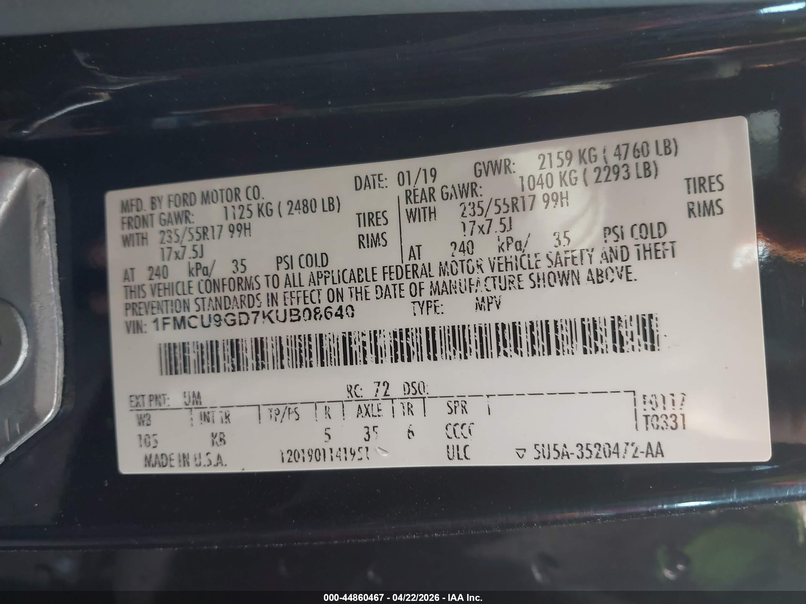 FORD ESCAPE image 9