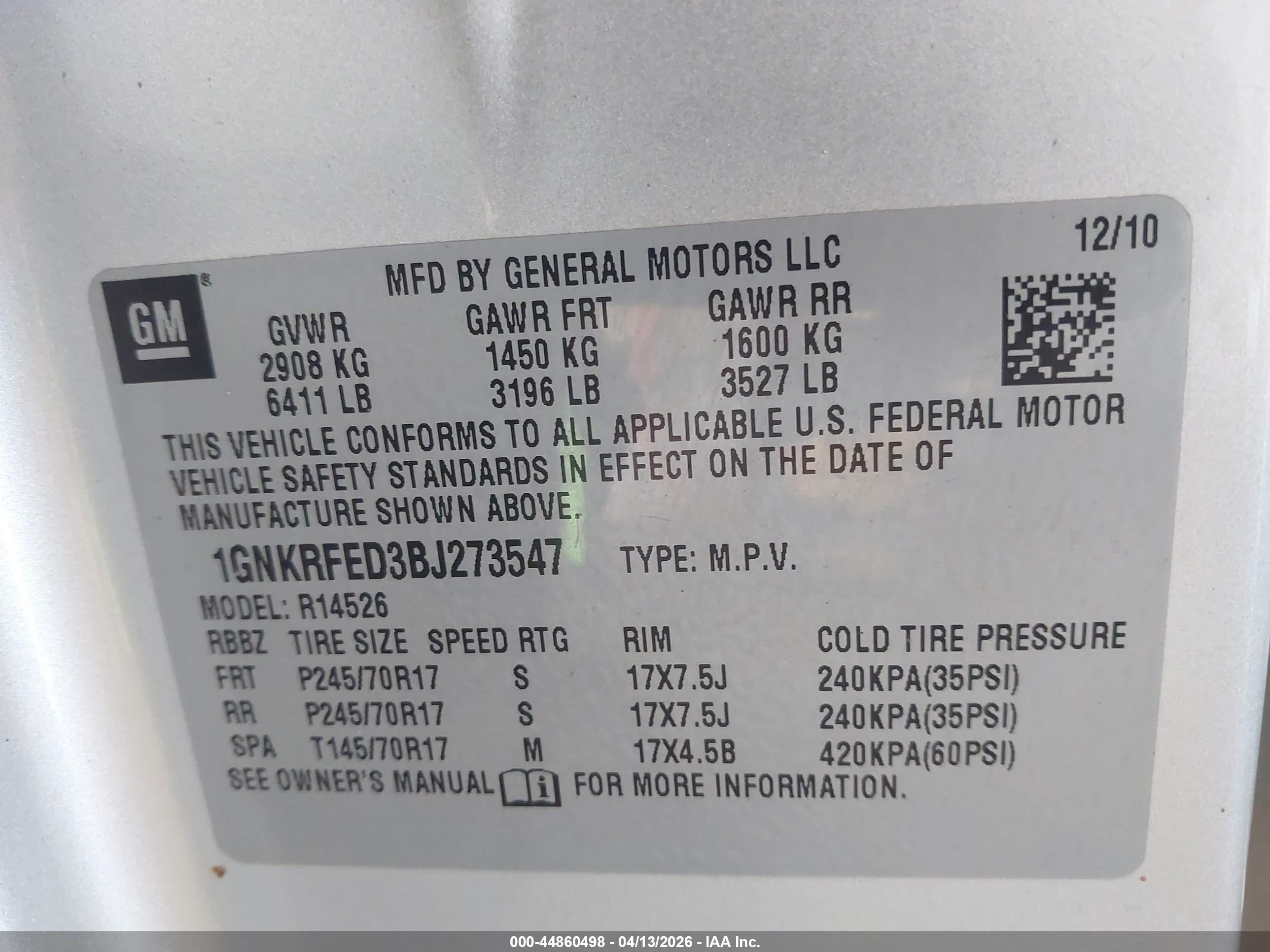 CHEVROLET TRAVERSE image 9
