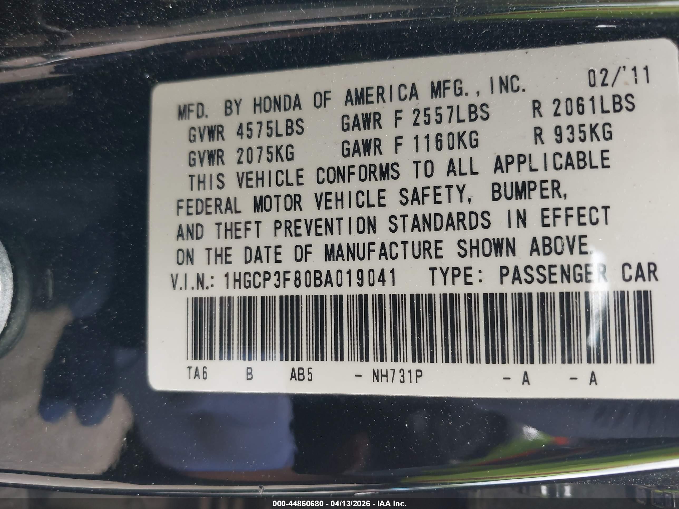 HONDA ACCORD image 9