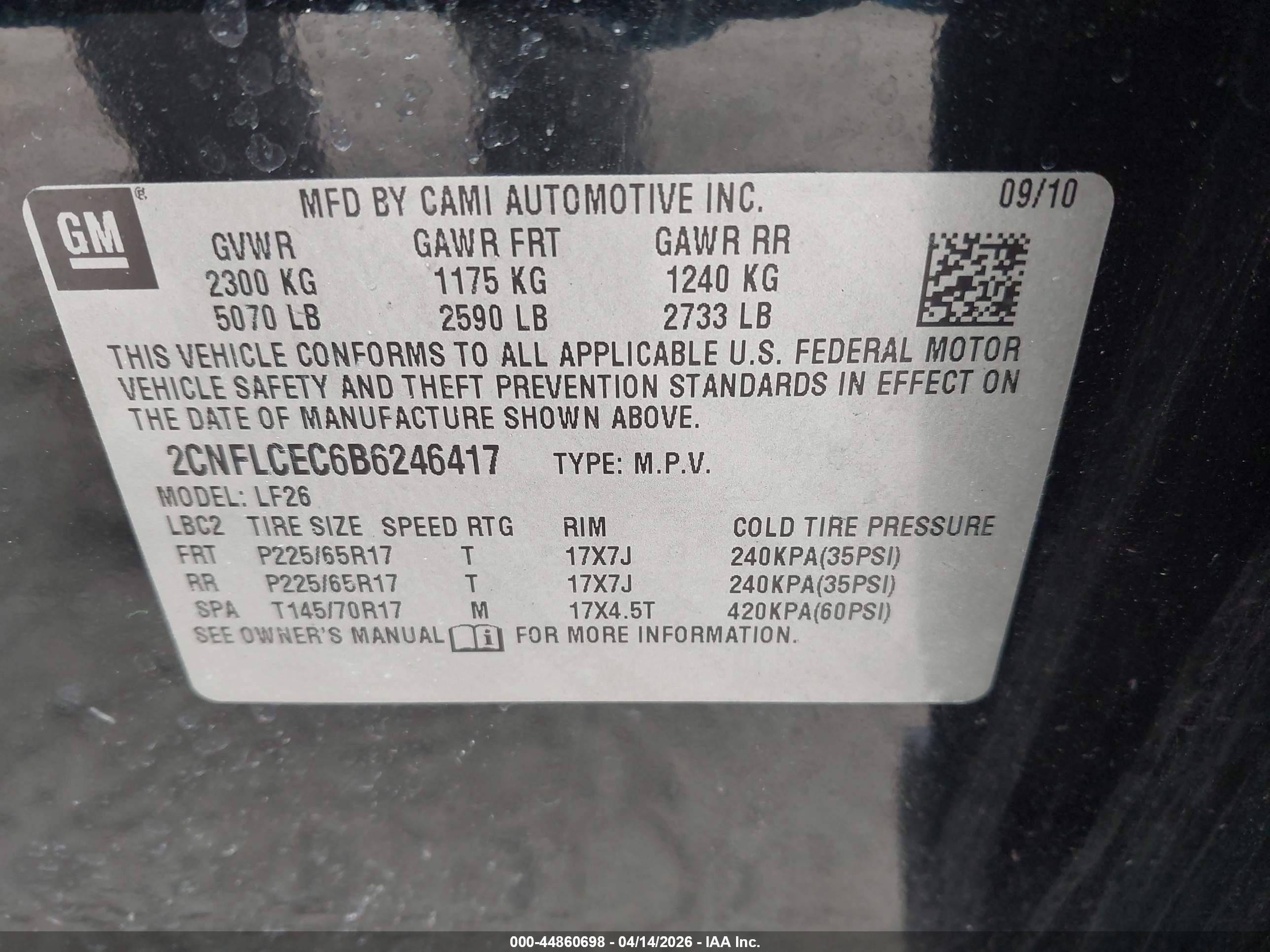 CHEVROLET EQUINOX image 9