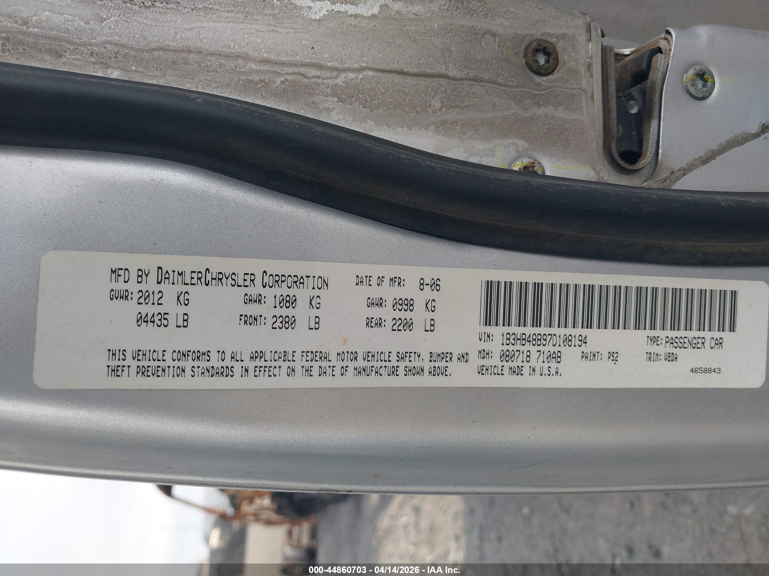 DODGE CALIBER image 9