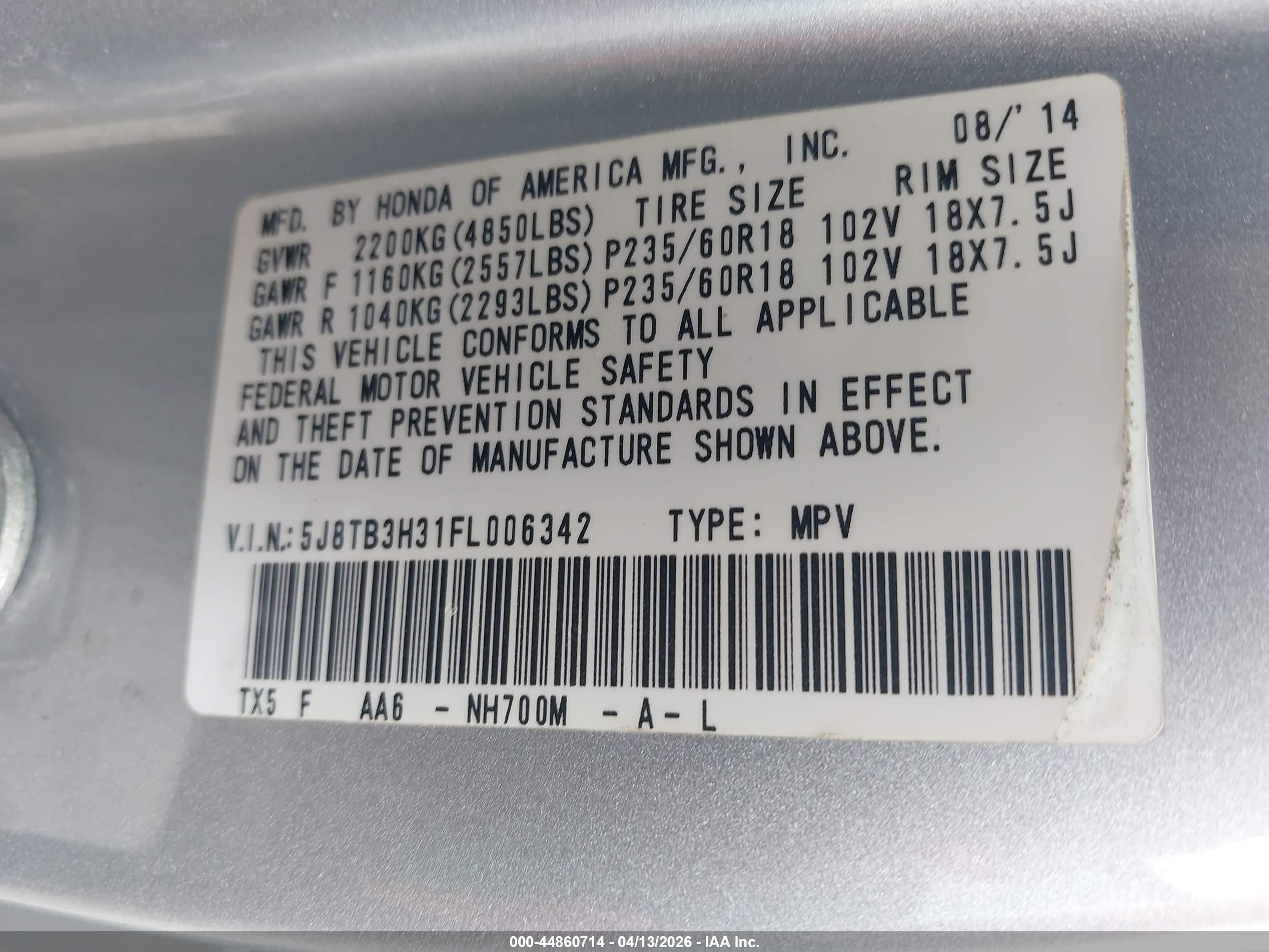 ACURA RDX image 9