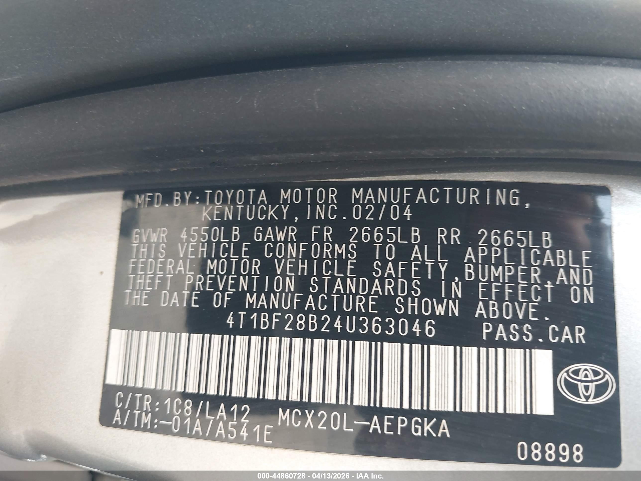 TOYOTA AVALON image 9
