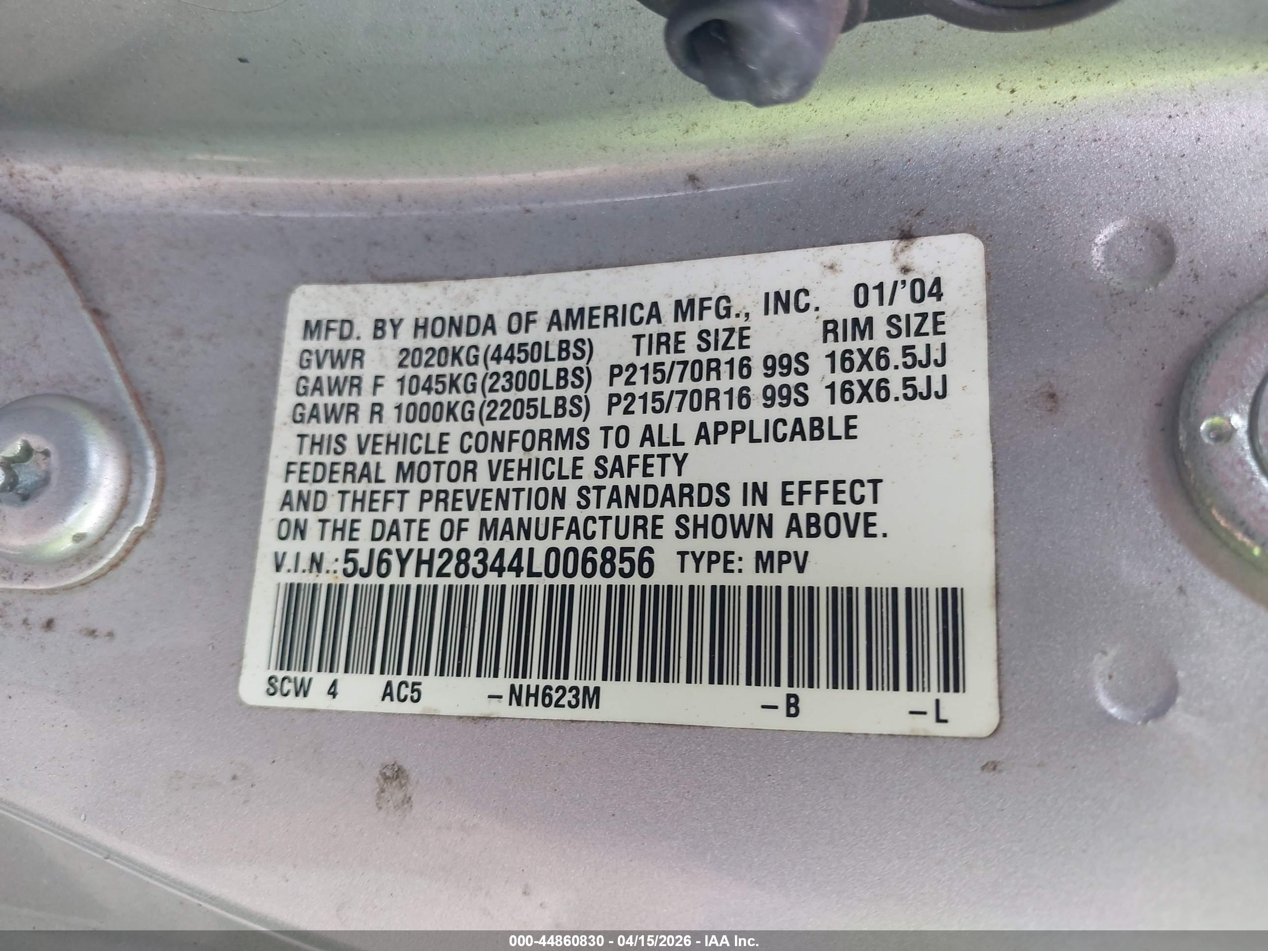 HONDA ELEMENT image 9