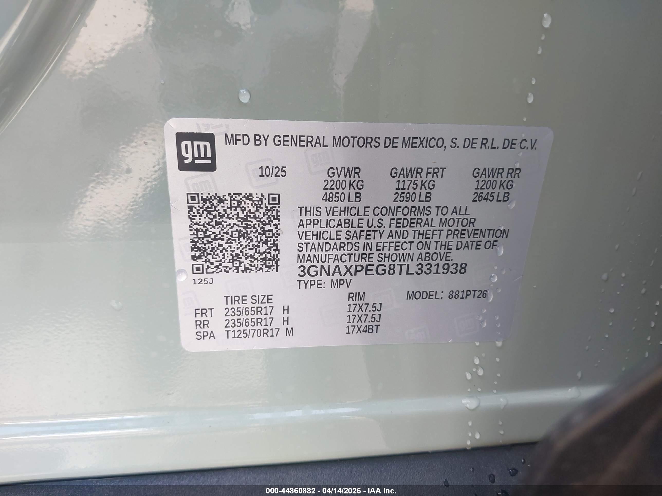 CHEVROLET EQUINOX image 9