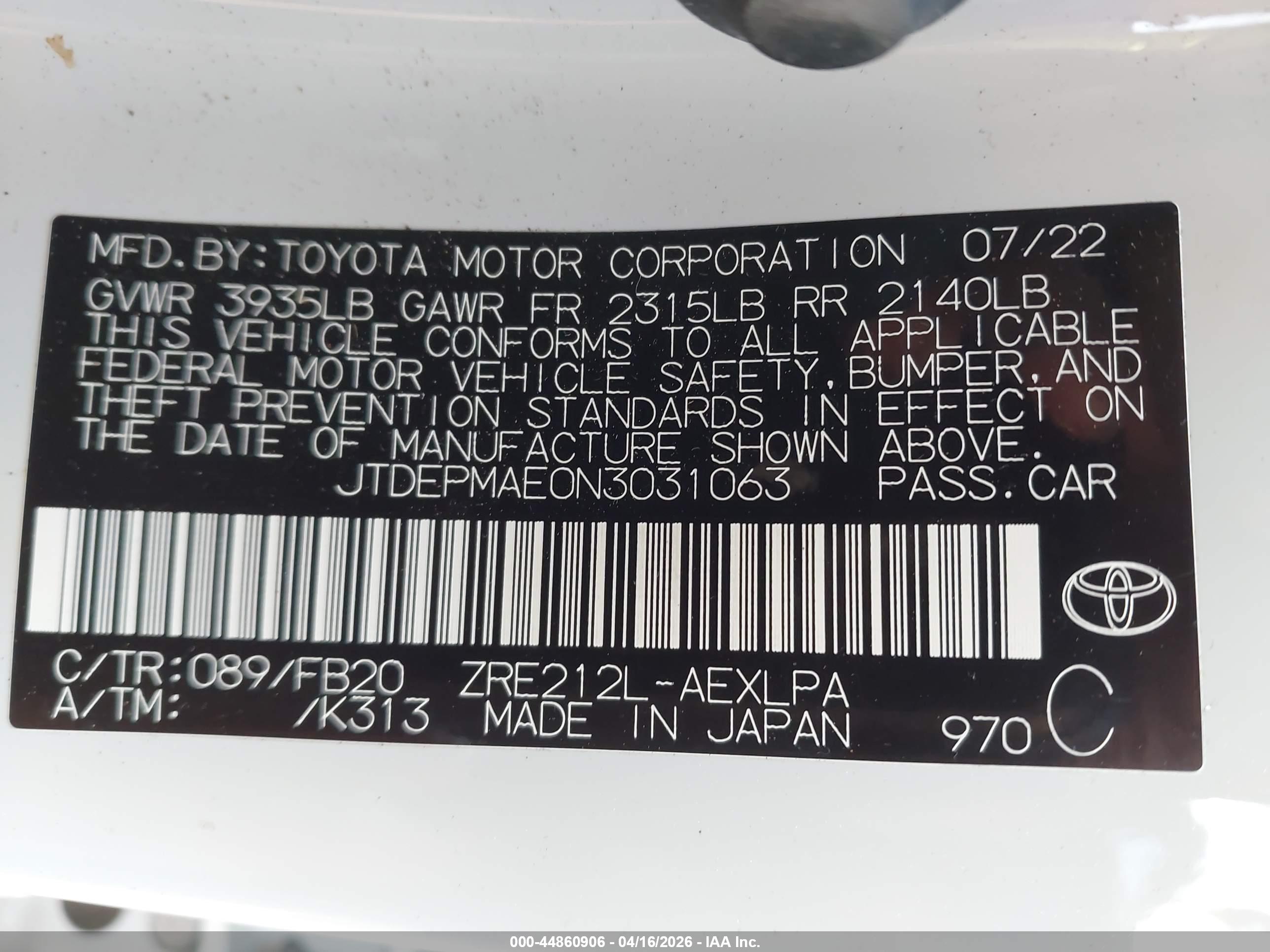TOYOTA COROLLA image 9