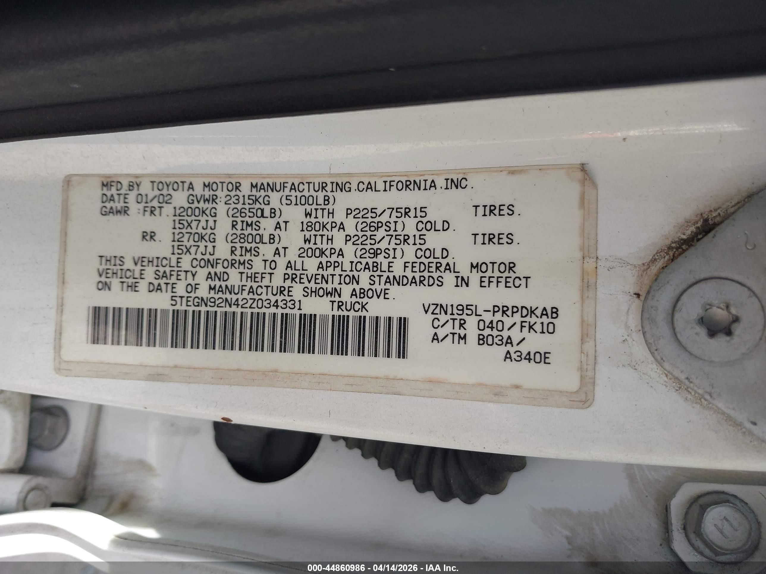 TOYOTA TACOMA image 9