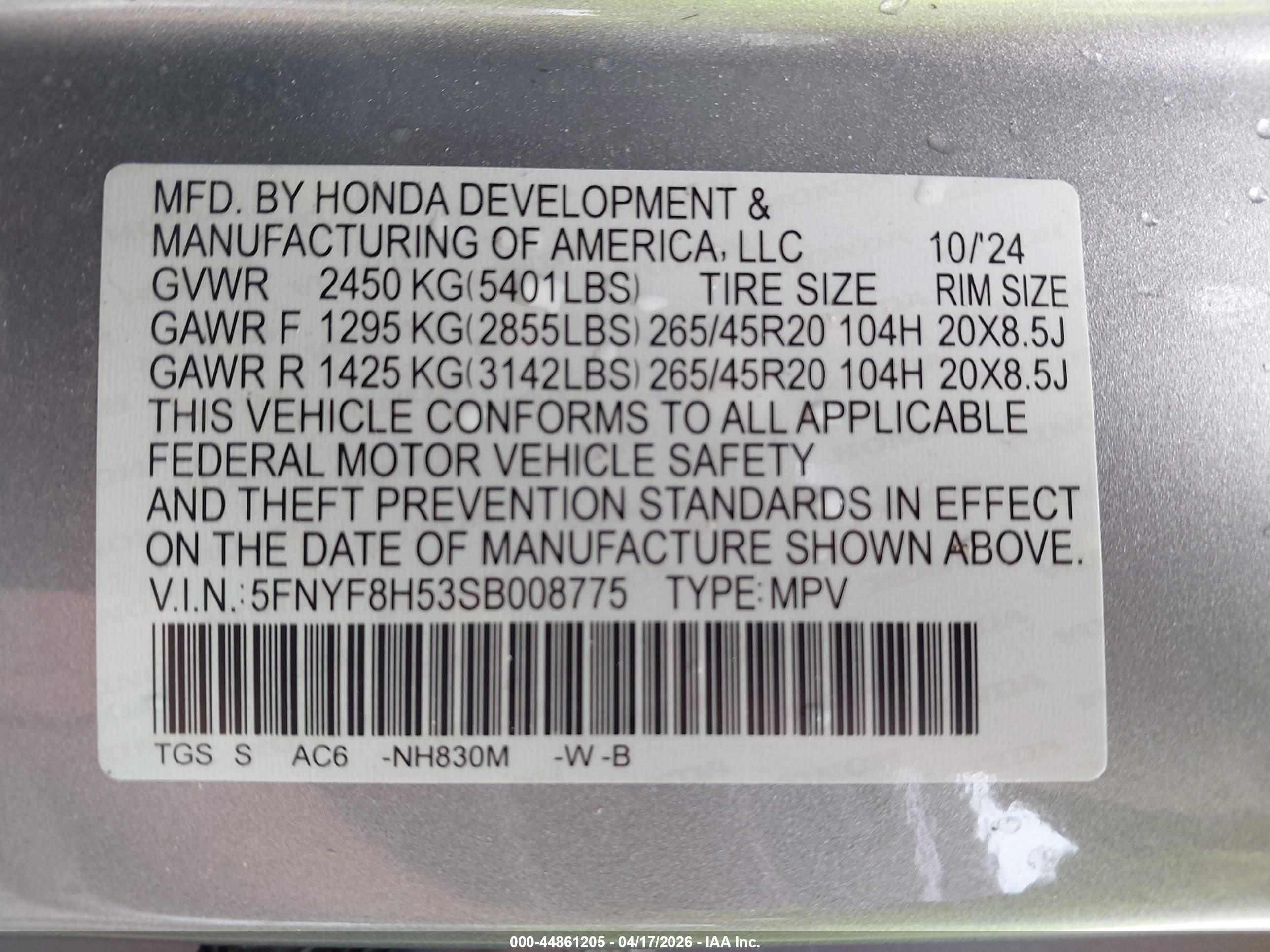 HONDA PASSPORT image 9