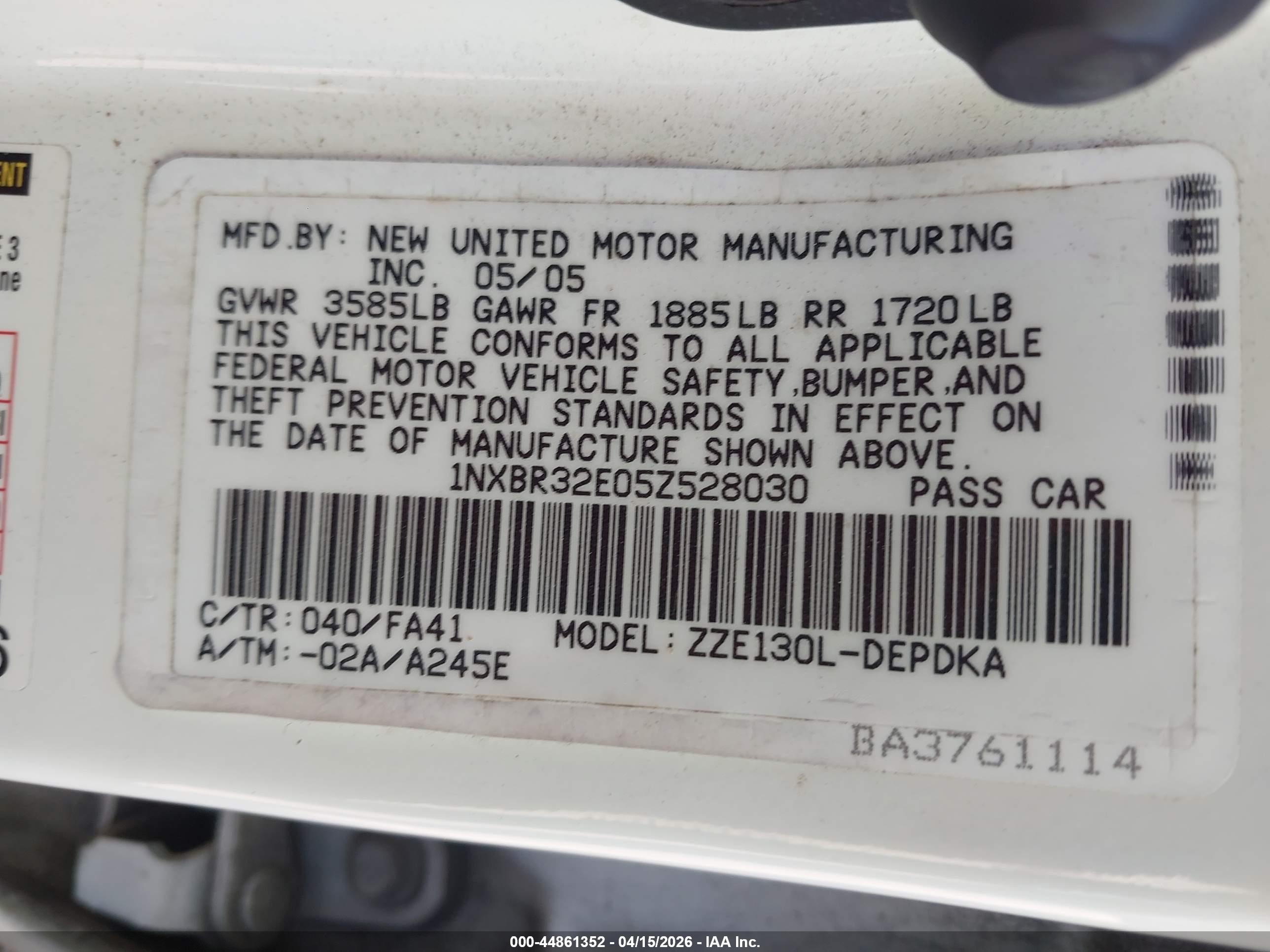 TOYOTA COROLLA image 9