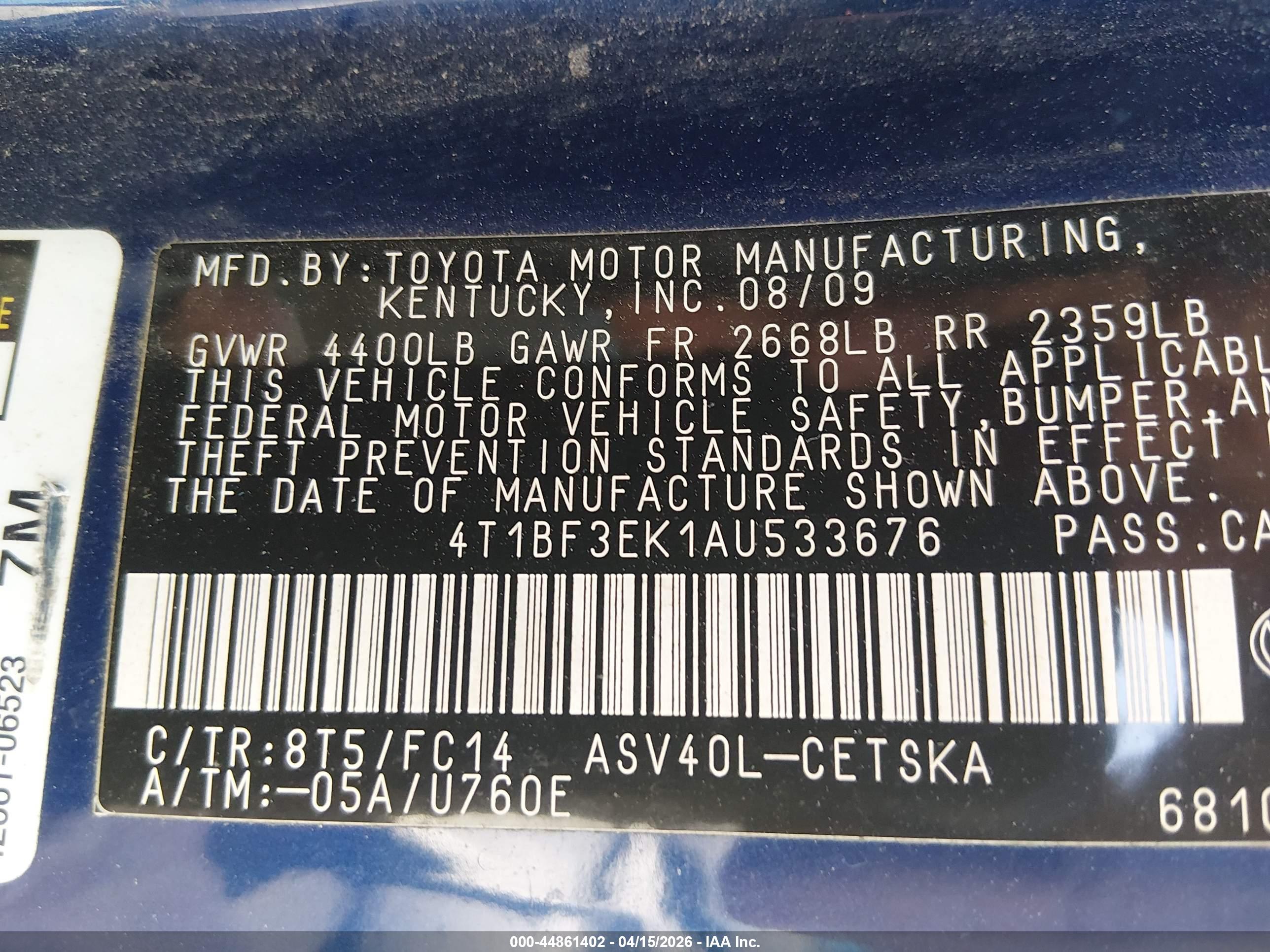 TOYOTA CAMRY image 9