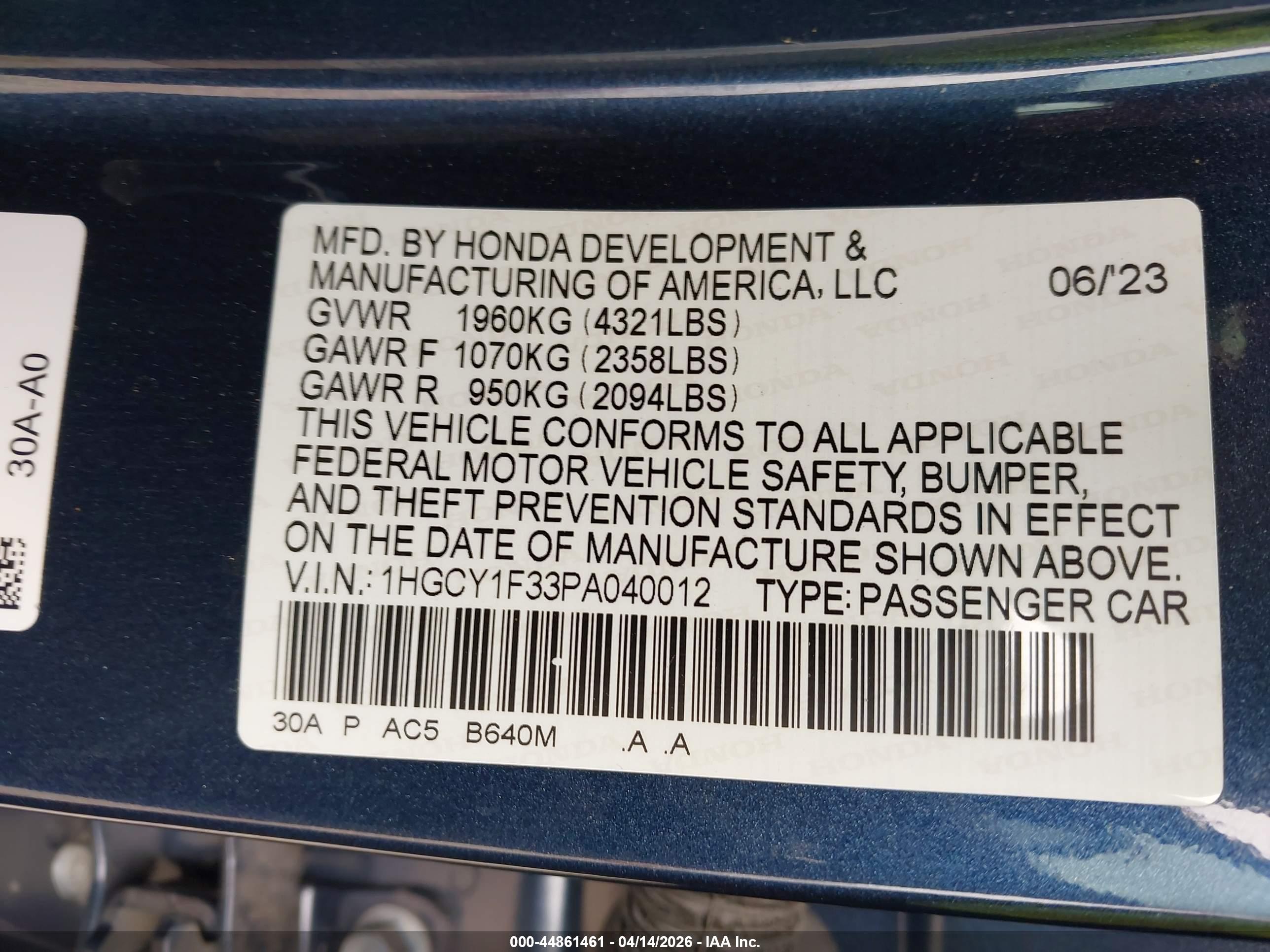 HONDA ACCORD image 9