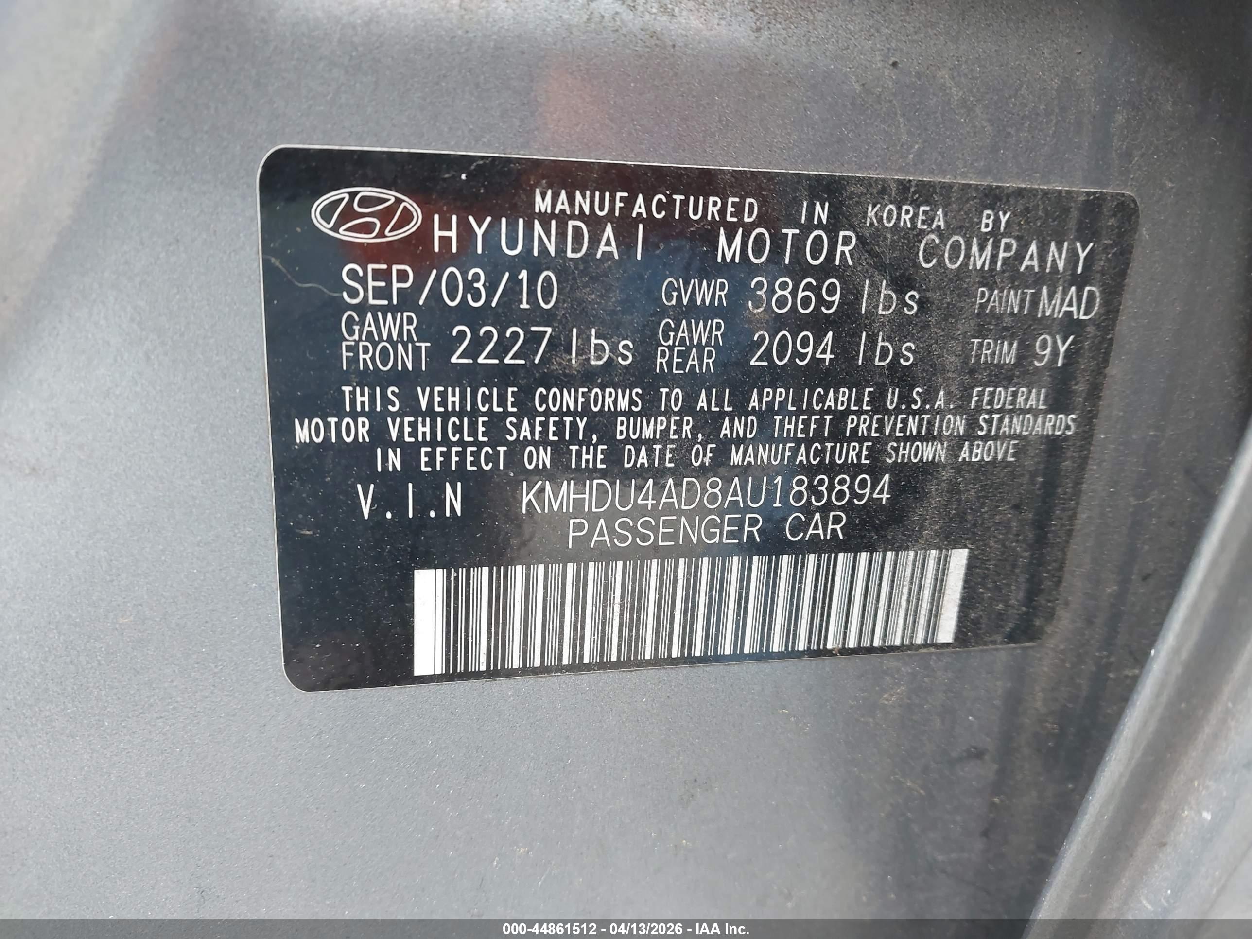 HYUNDAI ELANTRA image 9