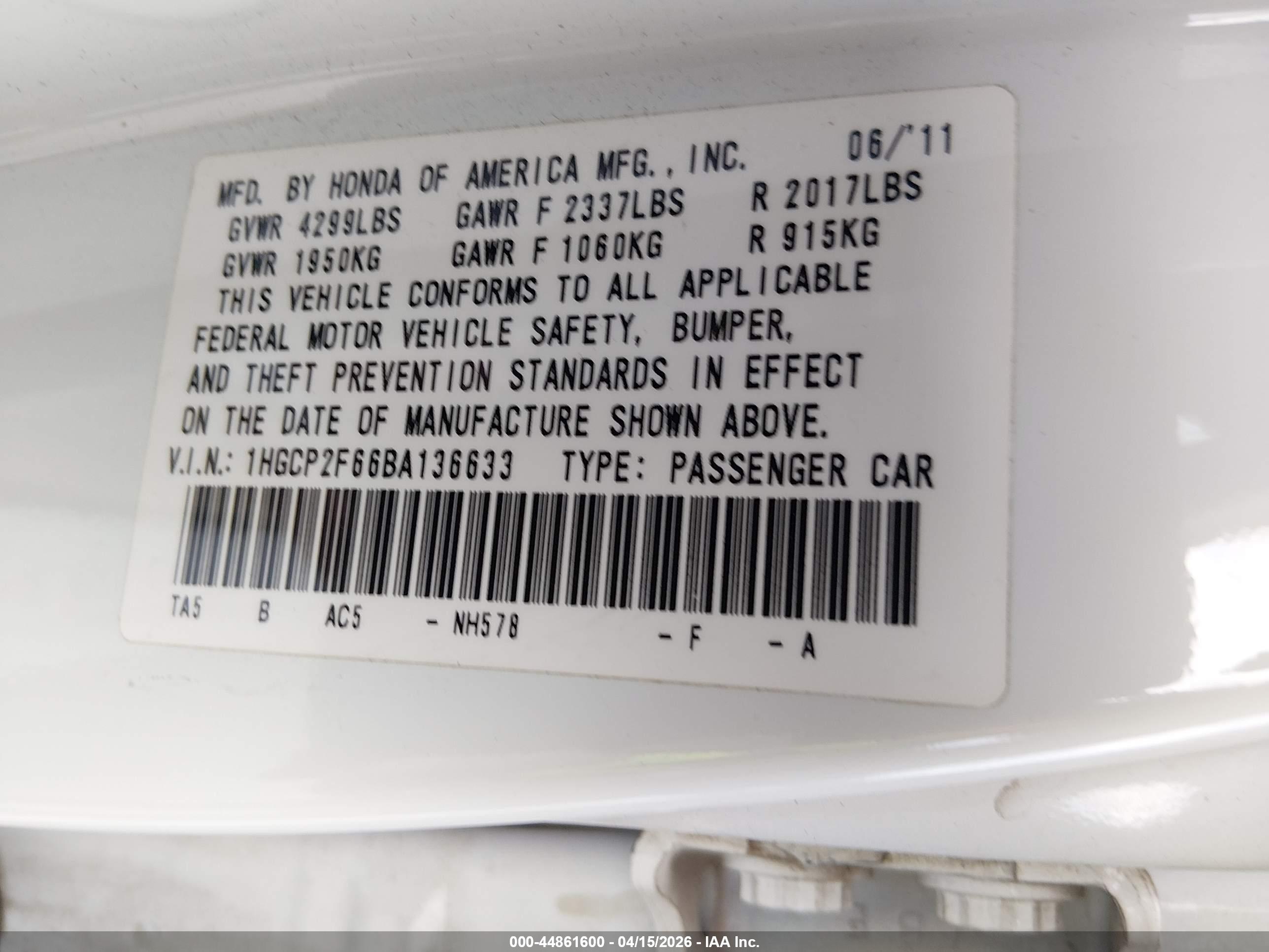 HONDA ACCORD image 9