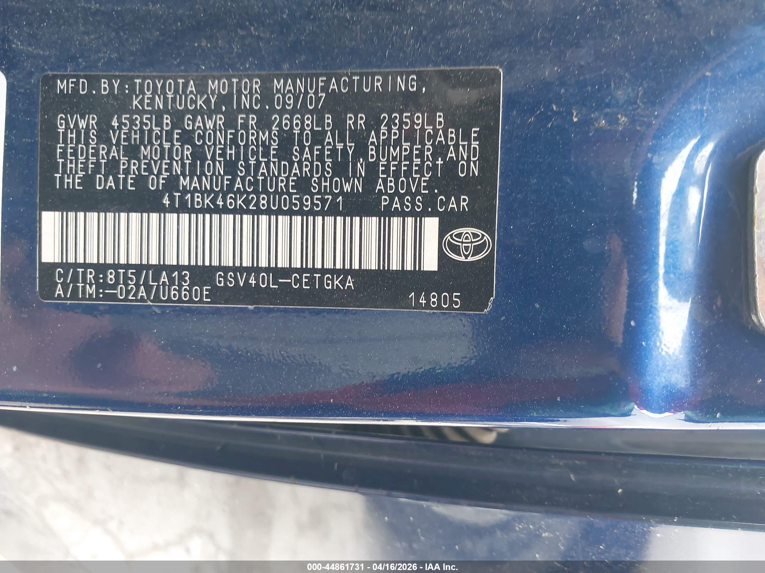 TOYOTA CAMRY image 9