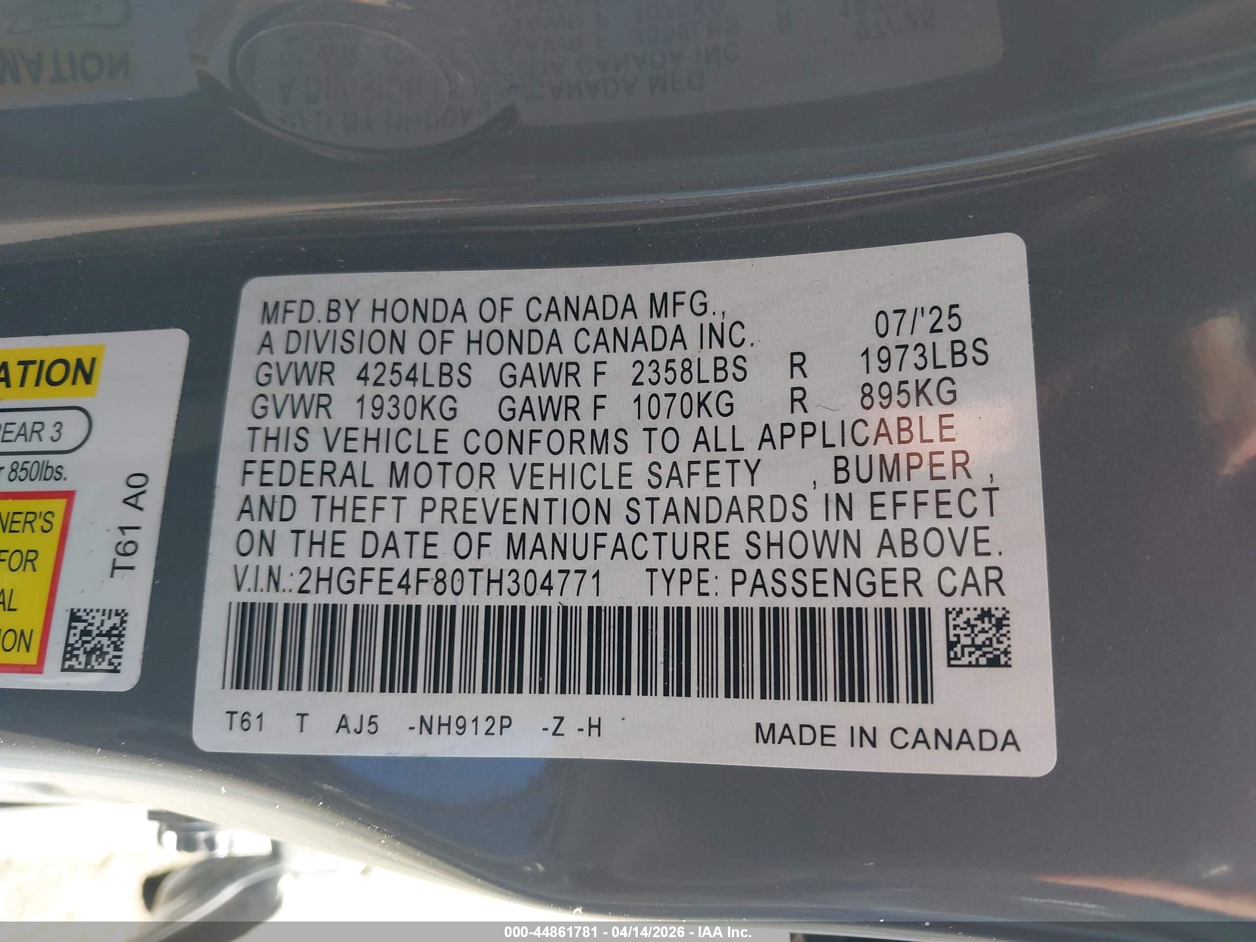 HONDA CIVIC image 9