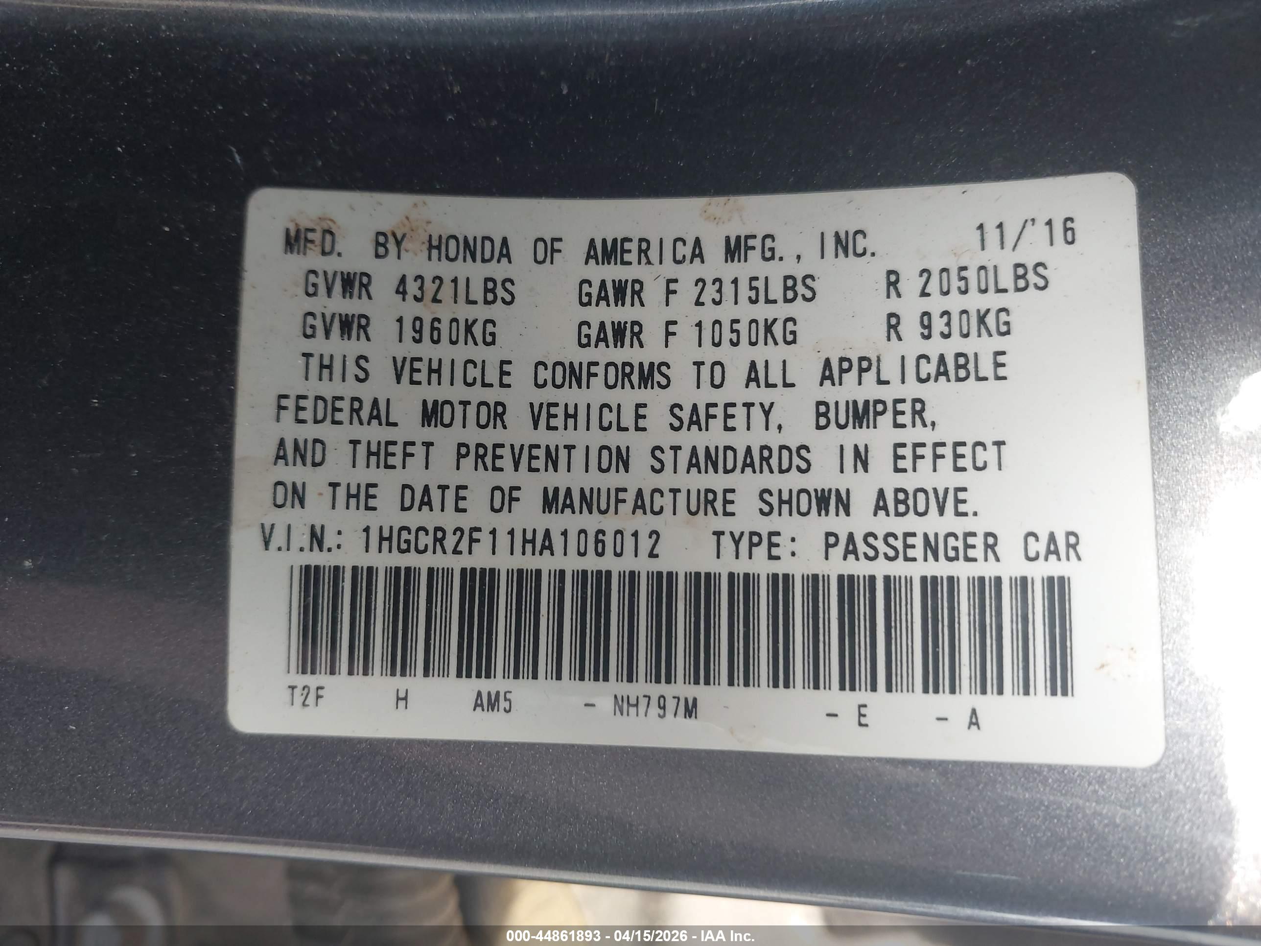 HONDA ACCORD image 9