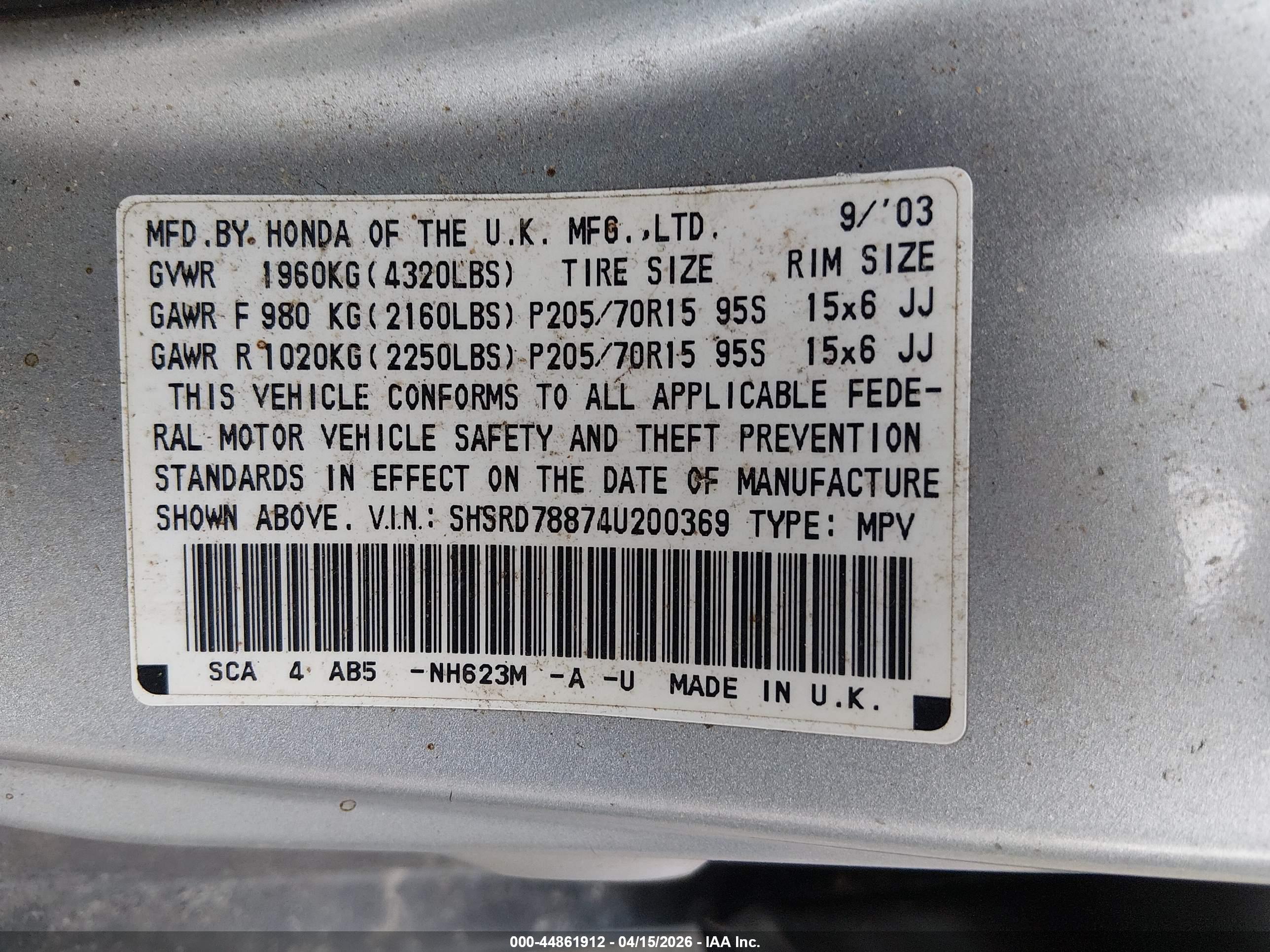 HONDA CR-V image 9