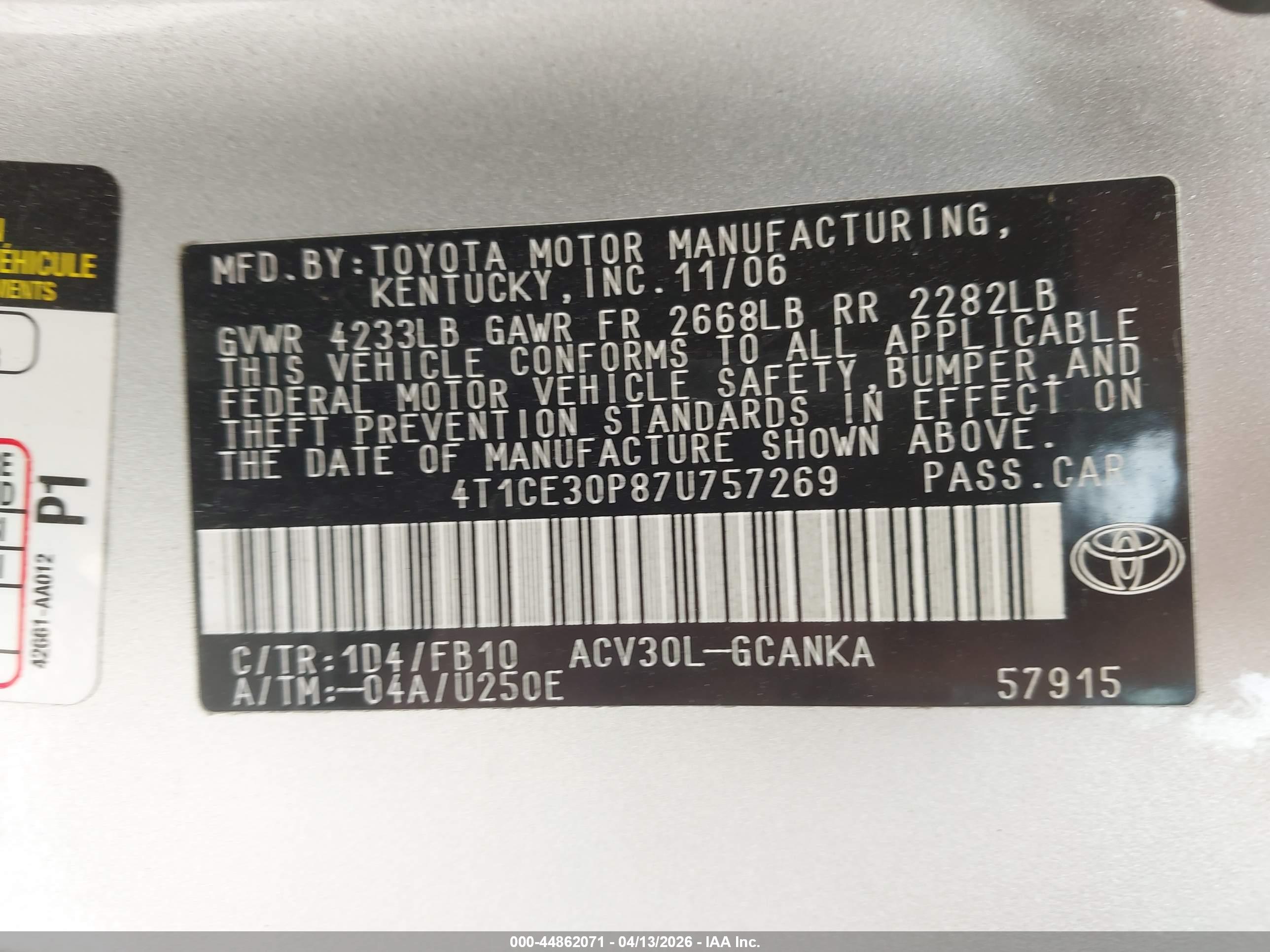 TOYOTA CAMRY image 9