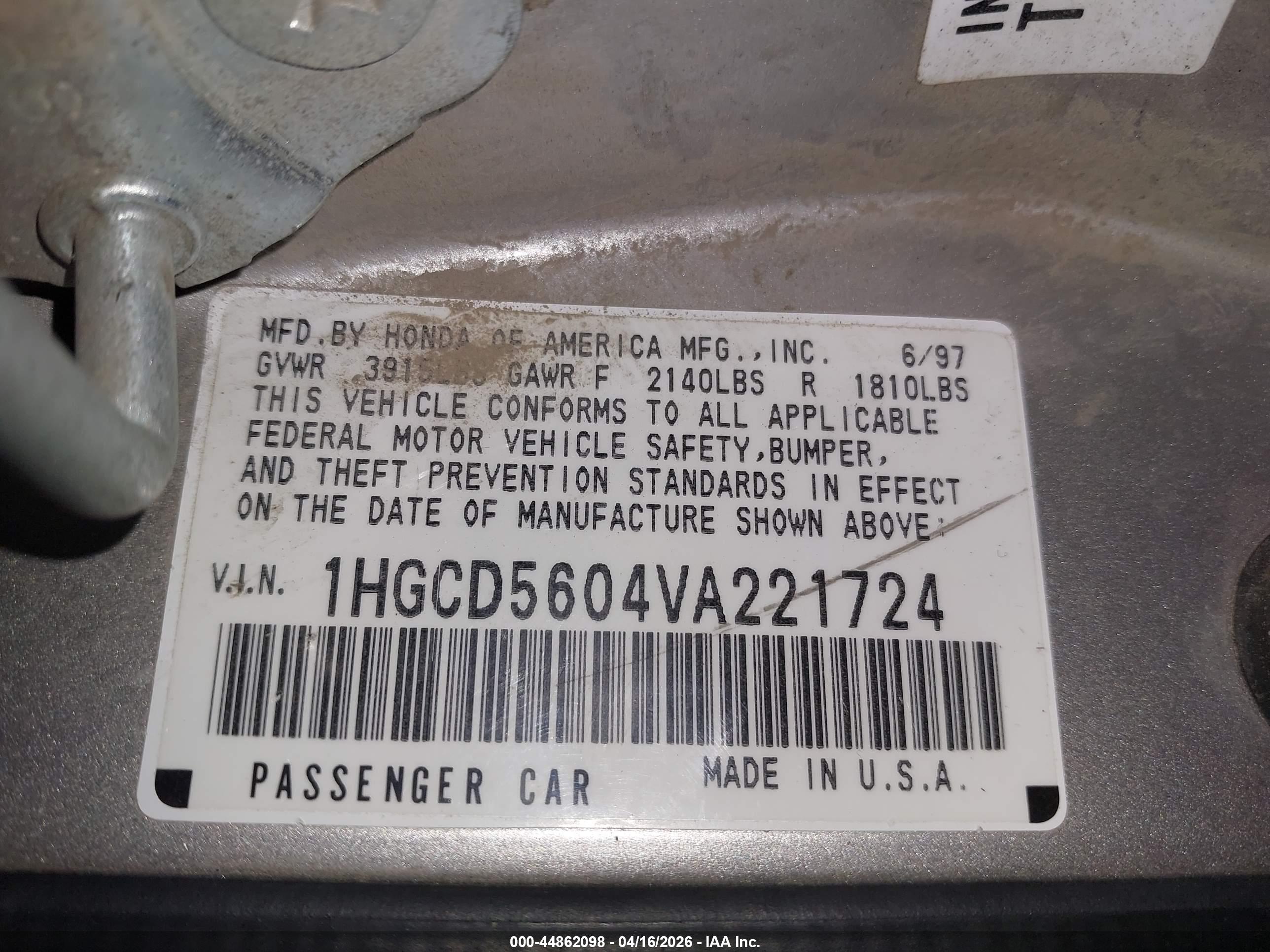 HONDA ACCORD image 9