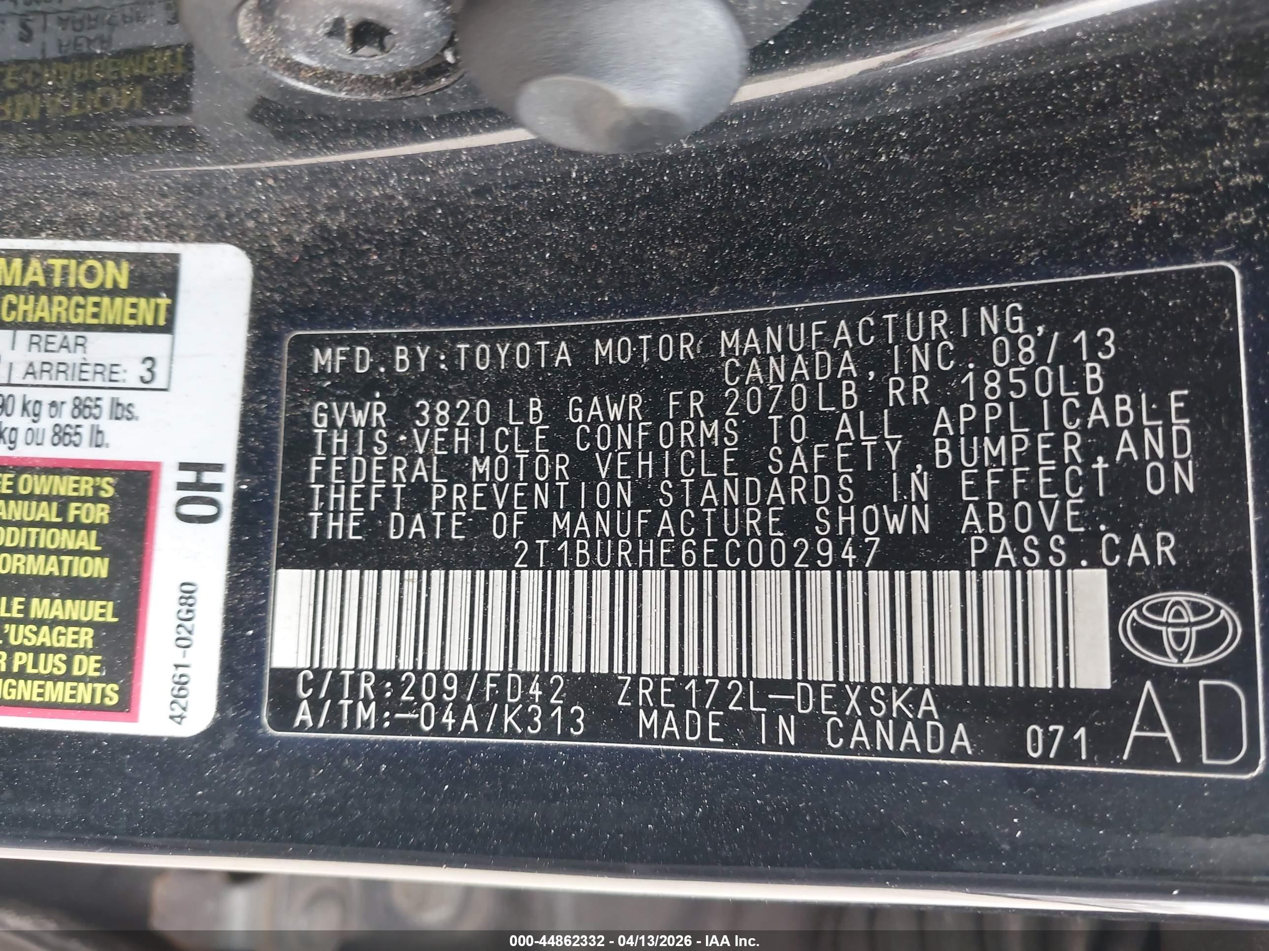 TOYOTA COROLLA image 9