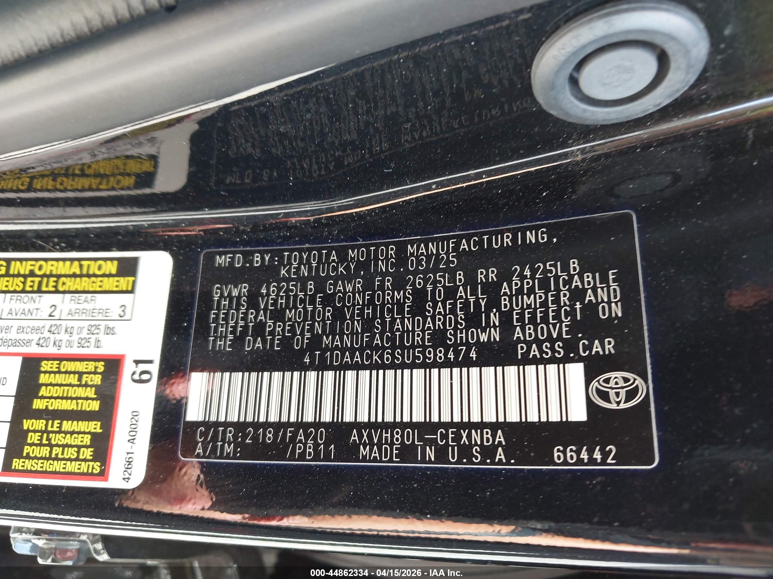 TOYOTA CAMRY image 9