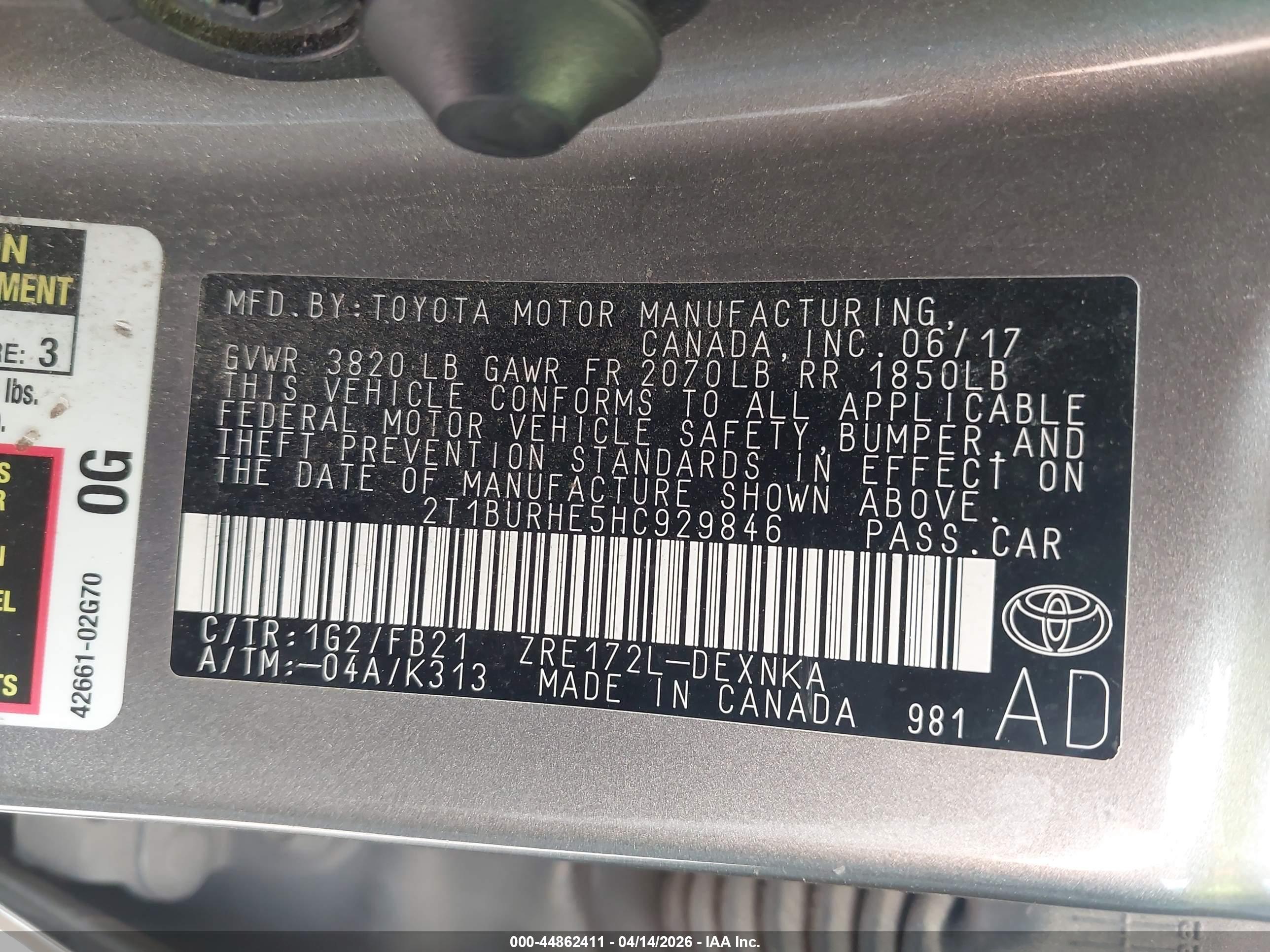 TOYOTA COROLLA image 9
