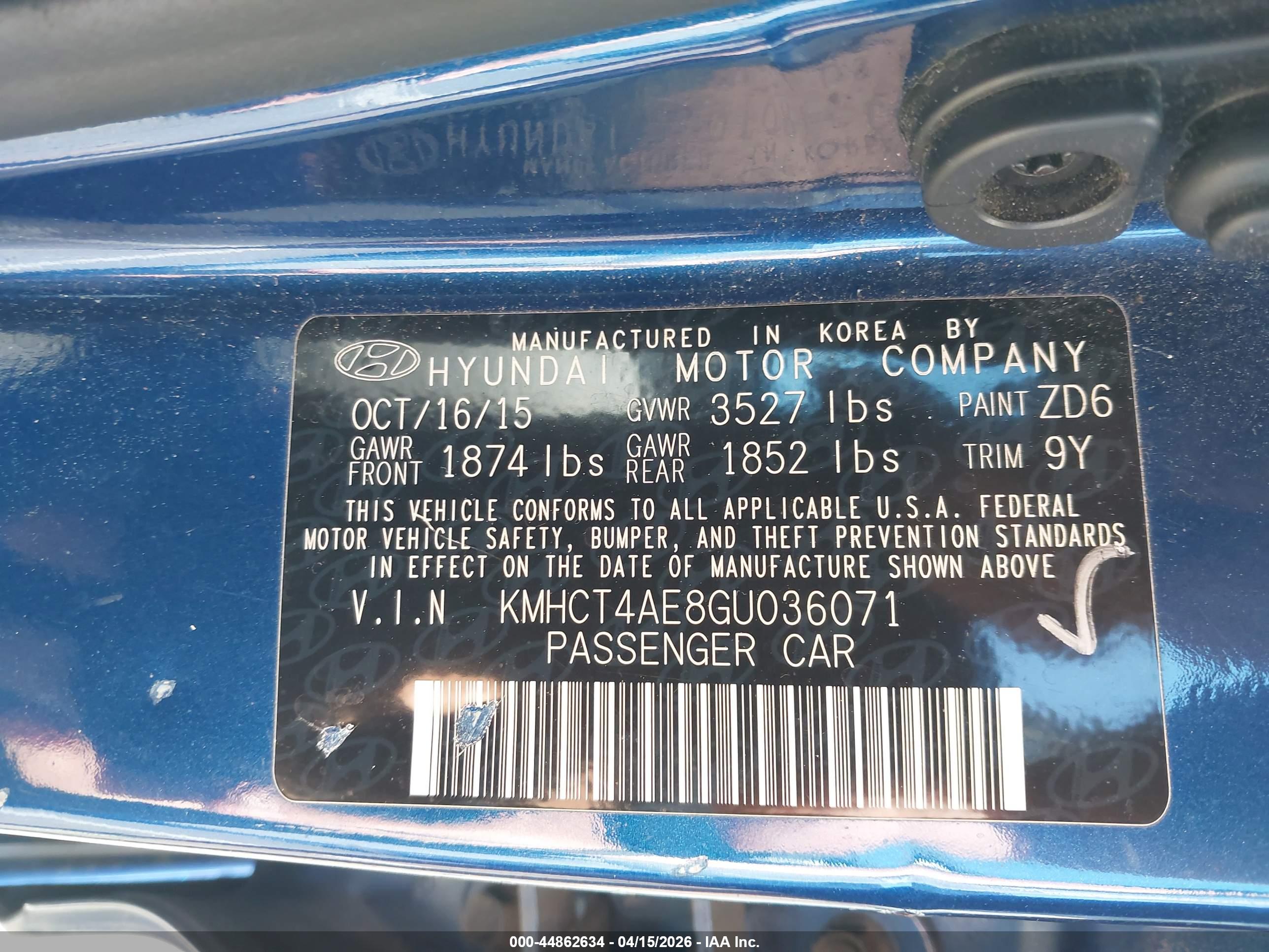 HYUNDAI ACCENT image 9