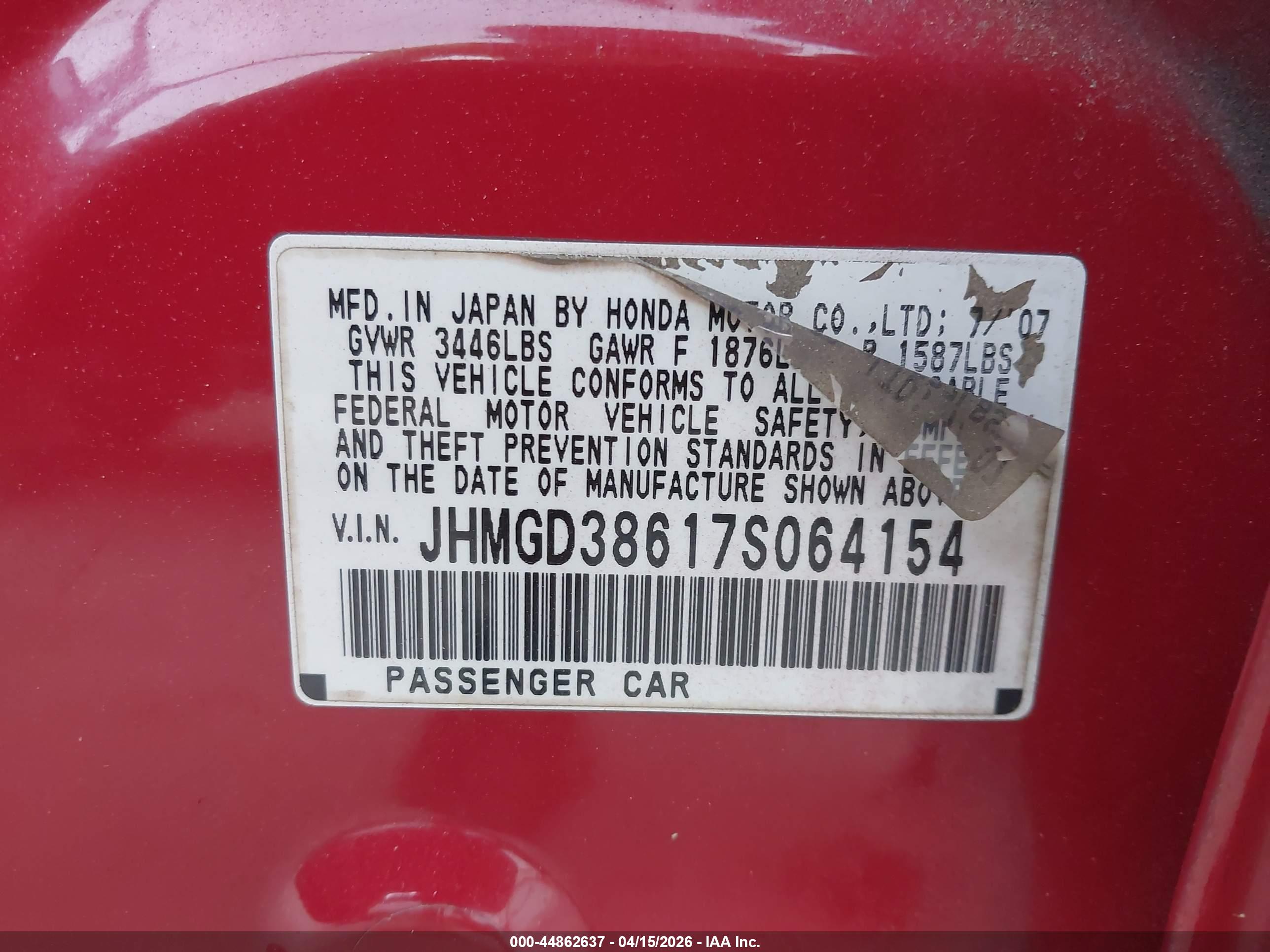 HONDA FIT image 9