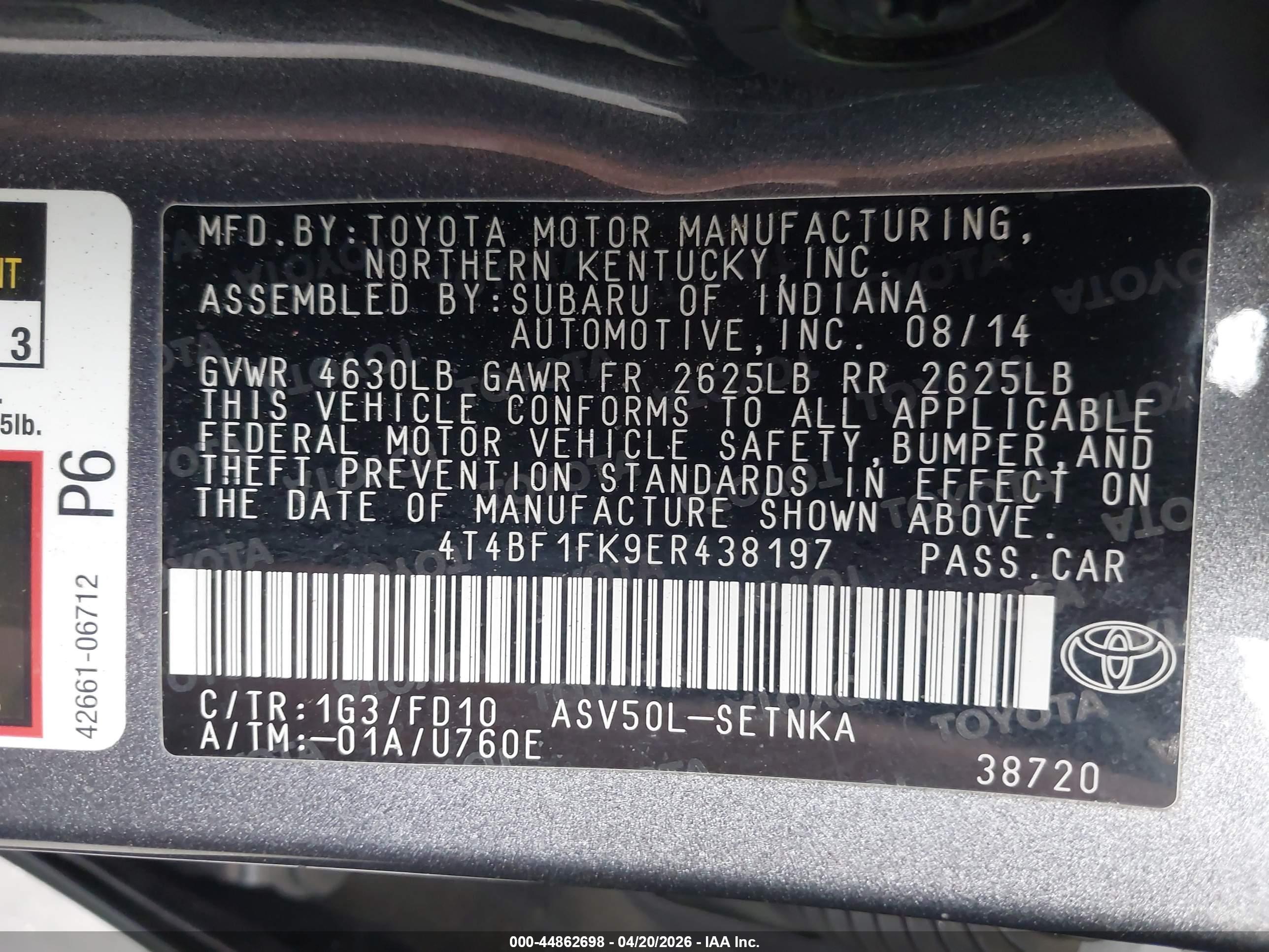 TOYOTA CAMRY image 9