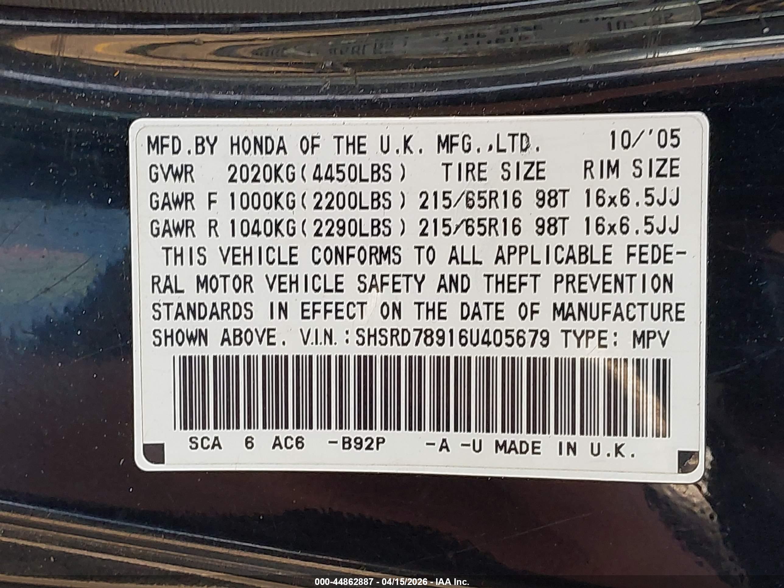 HONDA CR-V image 9