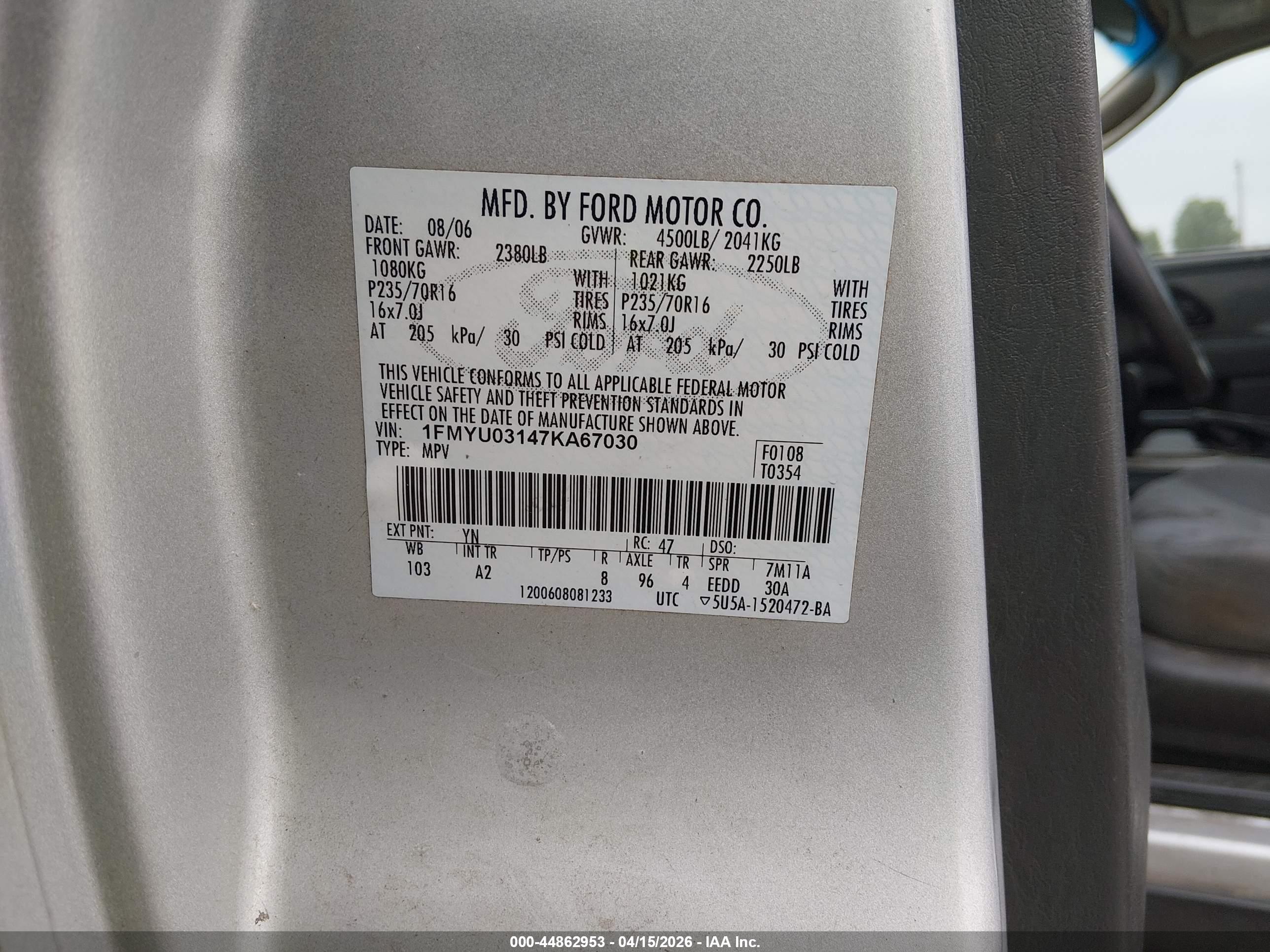FORD ESCAPE image 9