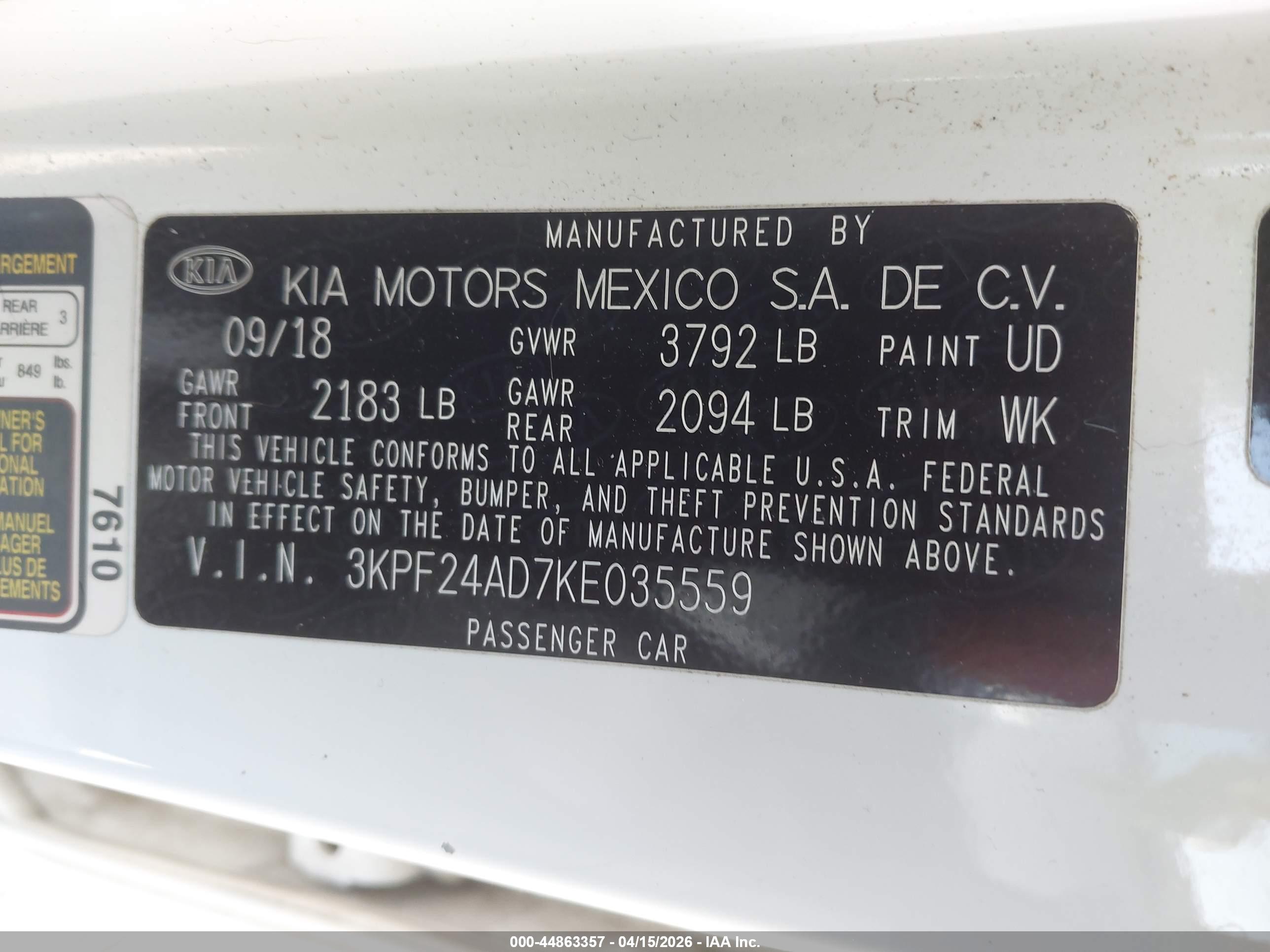 KIA FORTE image 9