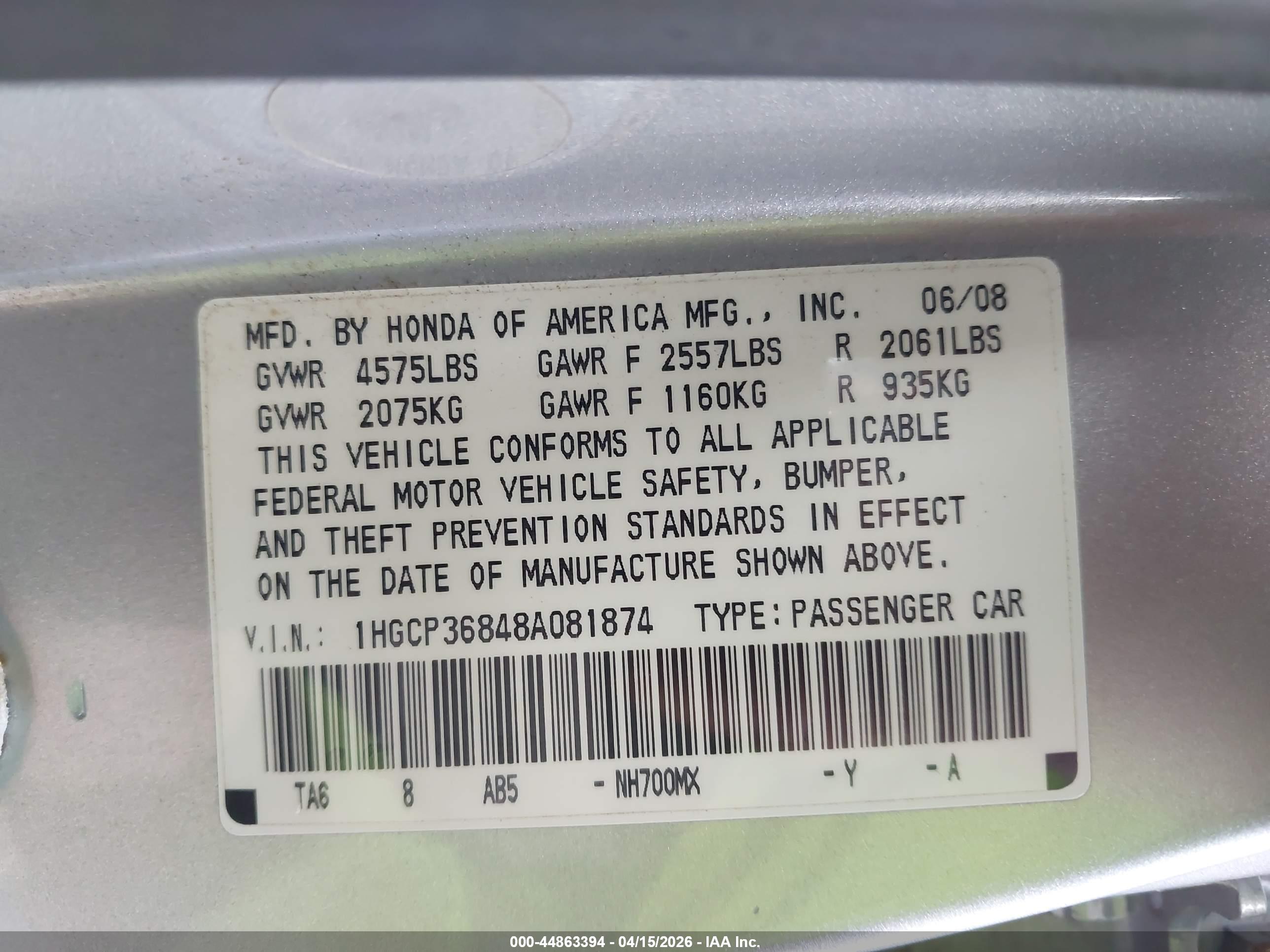 HONDA ACCORD image 9