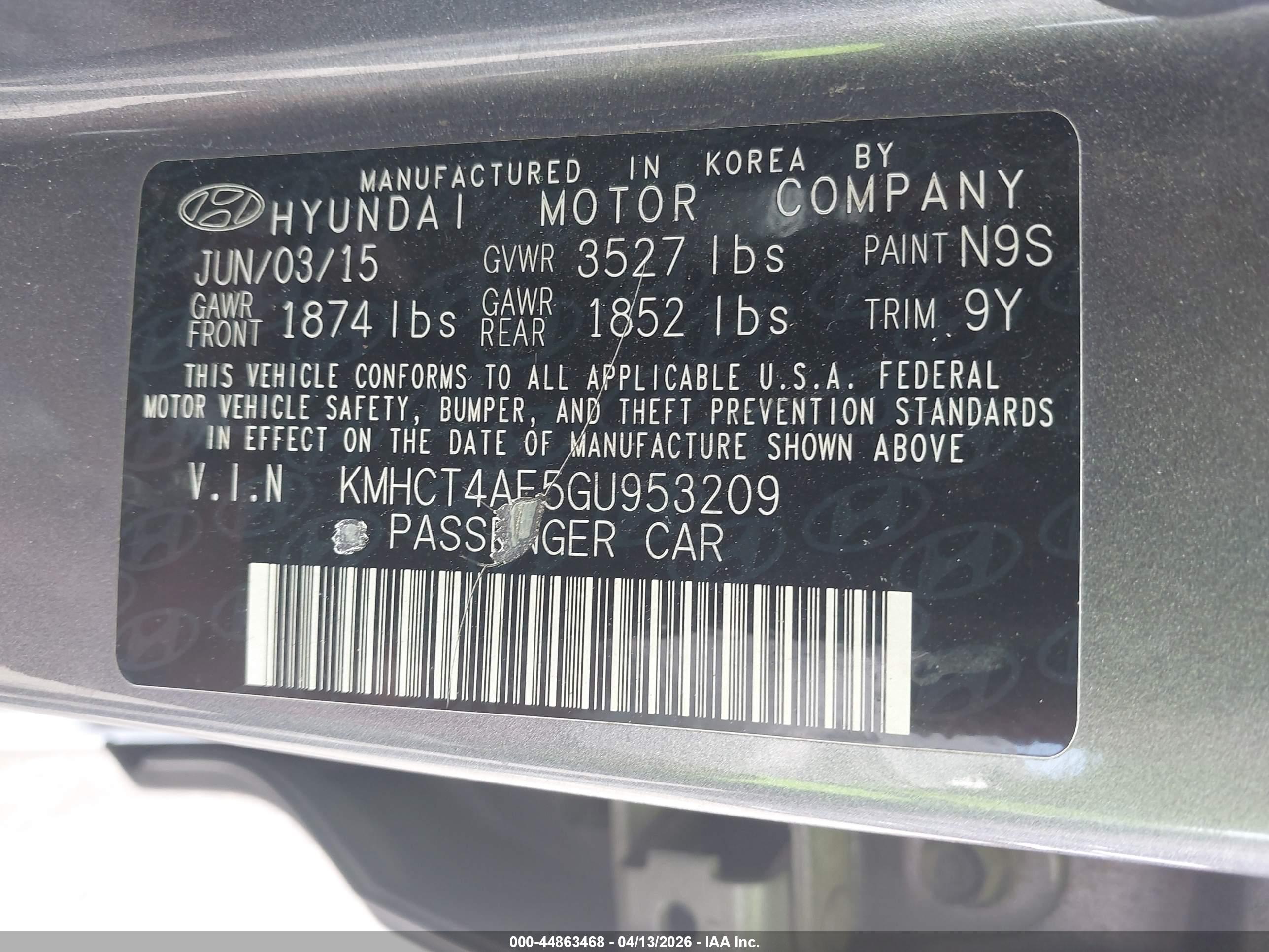 HYUNDAI ACCENT image 9
