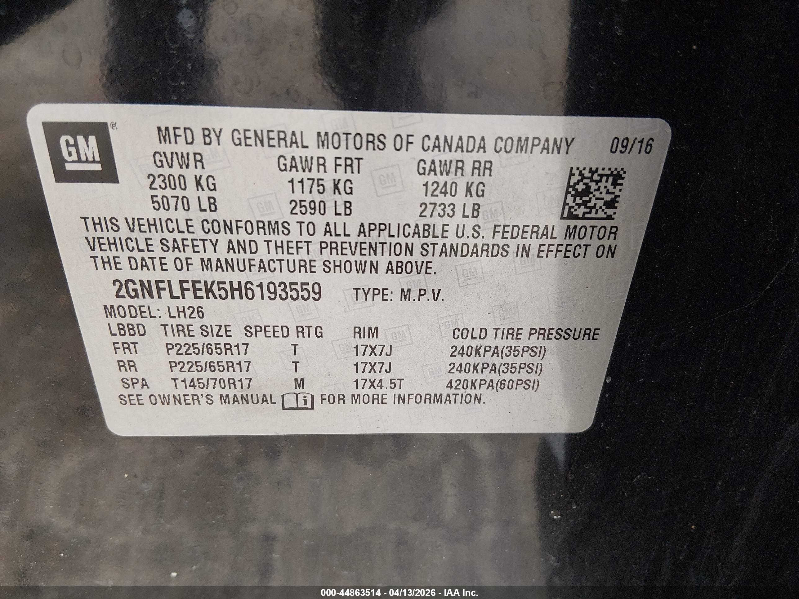 CHEVROLET EQUINOX image 9