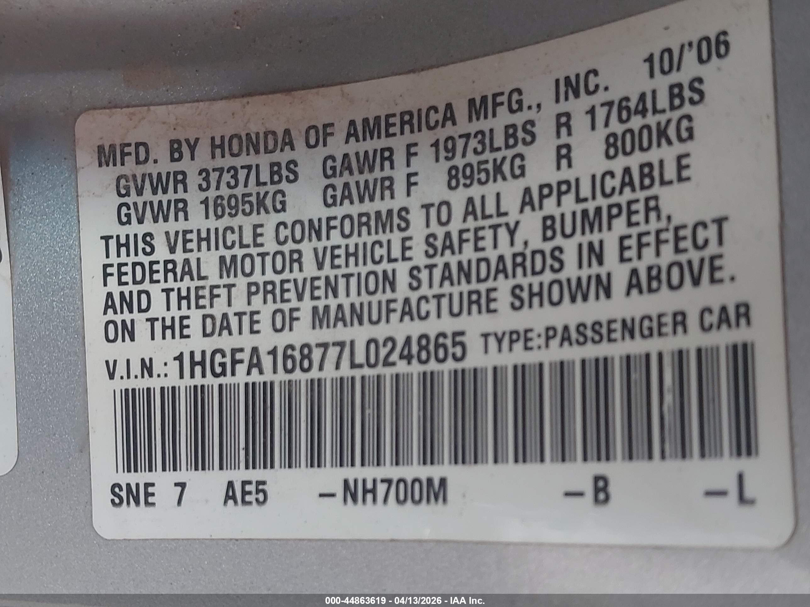 HONDA CIVIC image 9