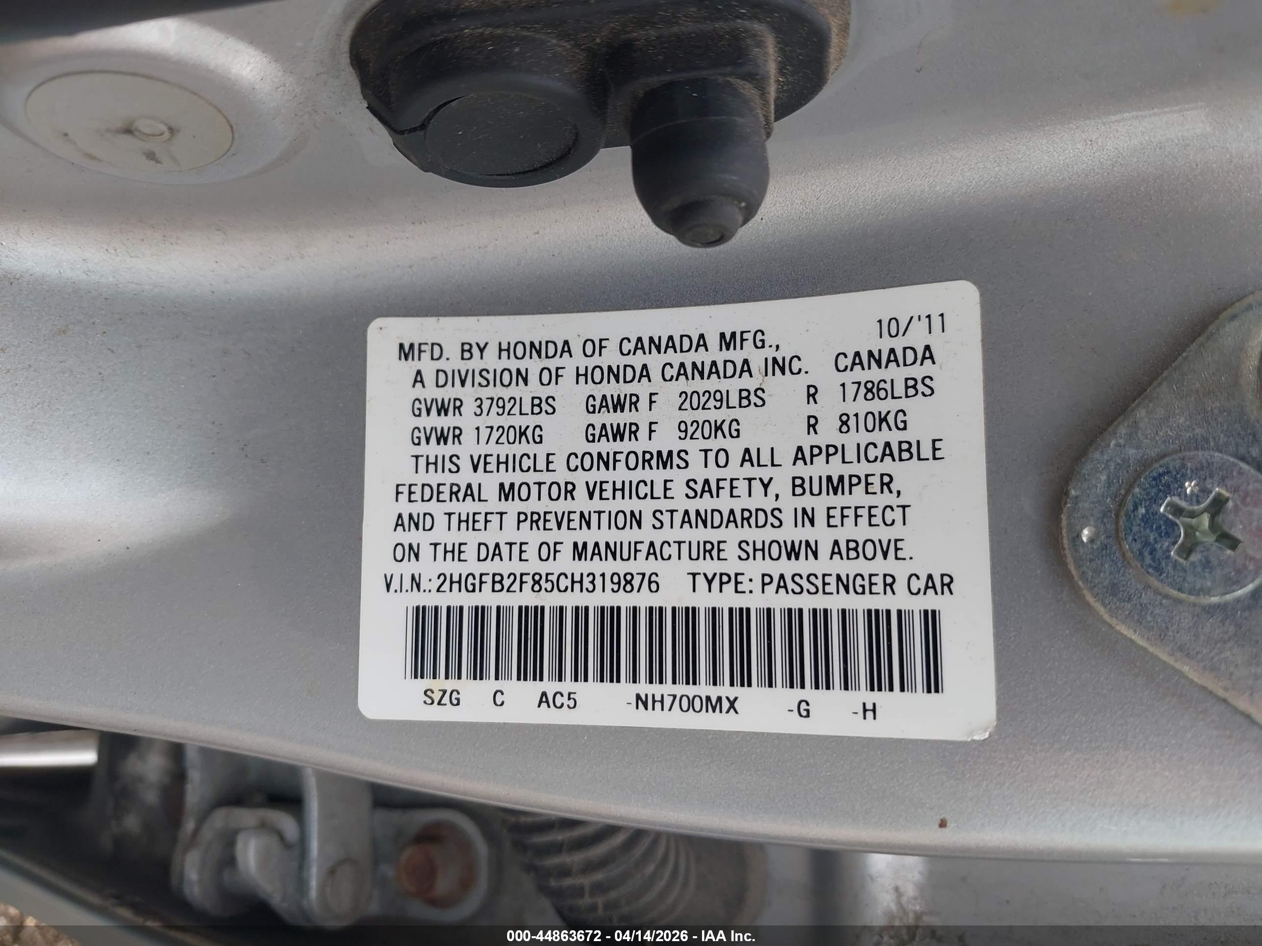 HONDA CIVIC image 9