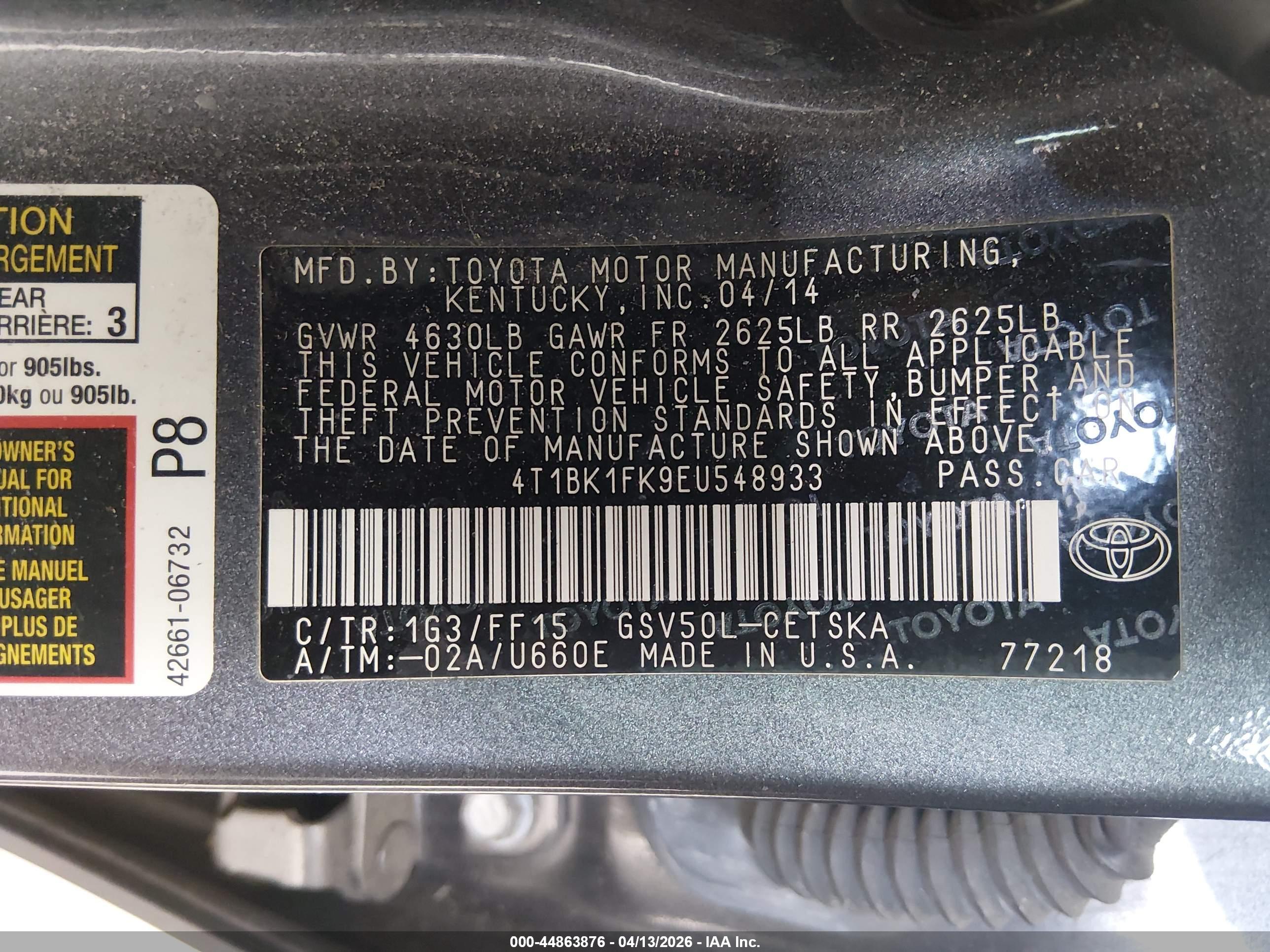 TOYOTA CAMRY image 9