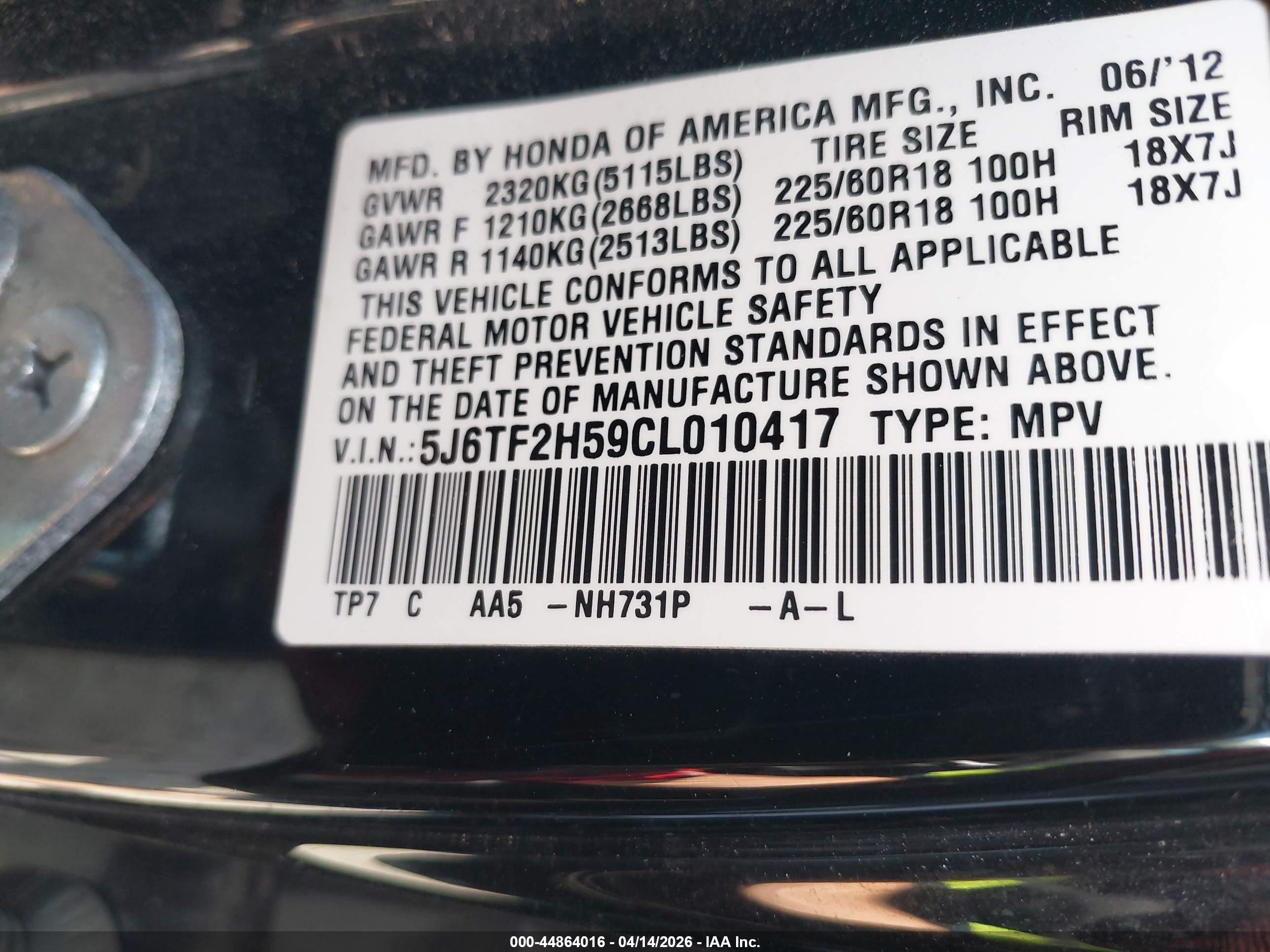 HONDA CROSSTOUR image 9