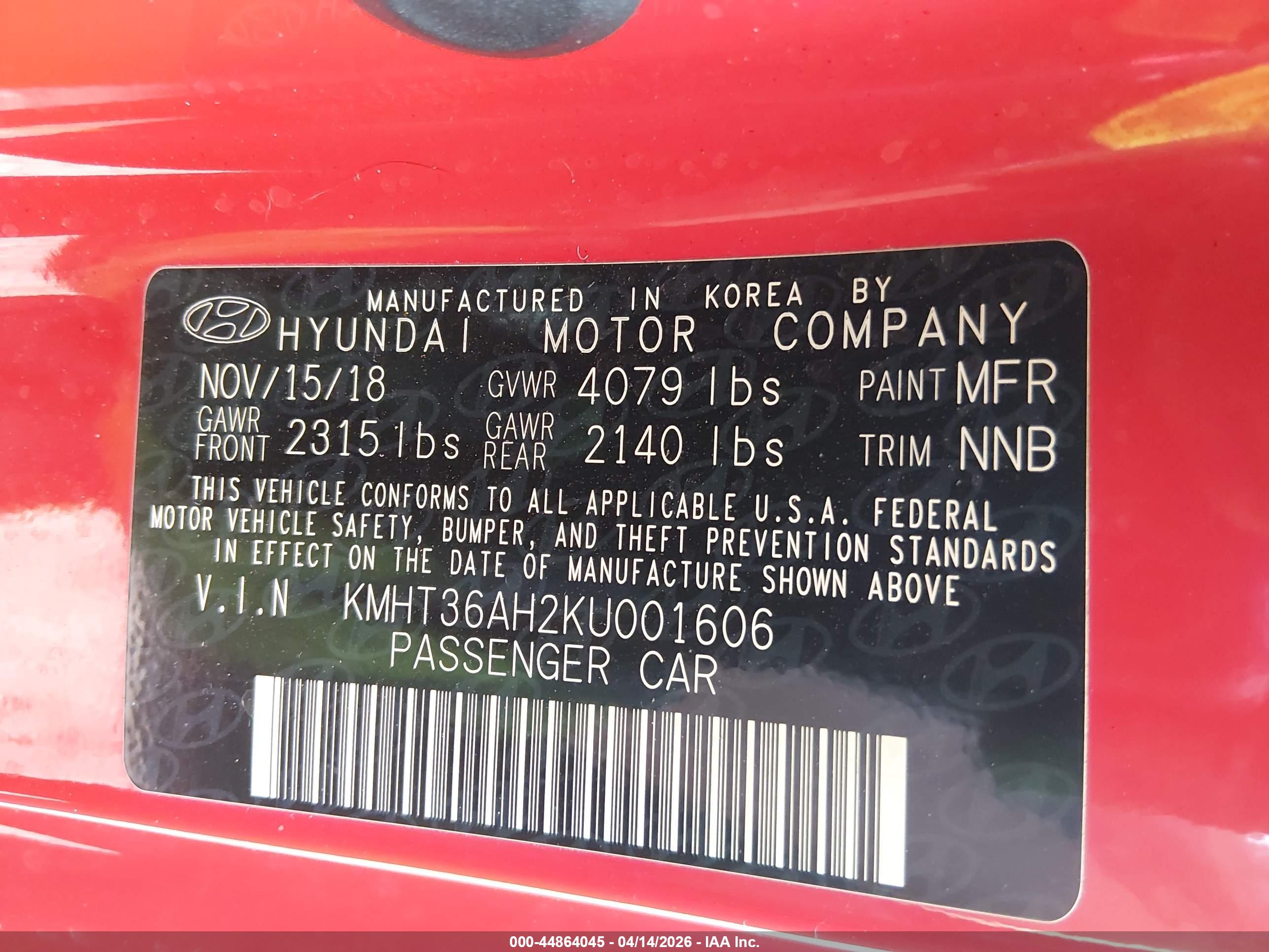 HYUNDAI VELOSTER image 9